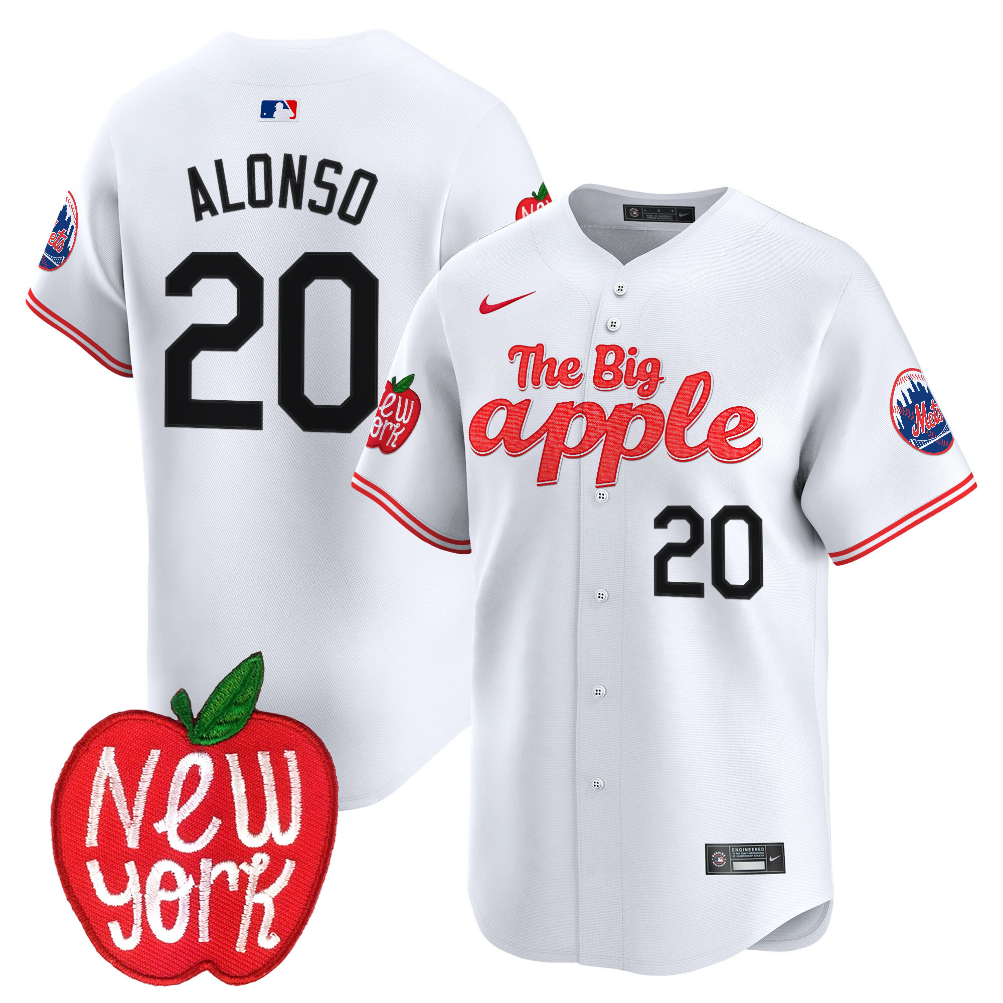 Men's Mets The Big Apple Vapor Premier Limited Jersey - All Stitched