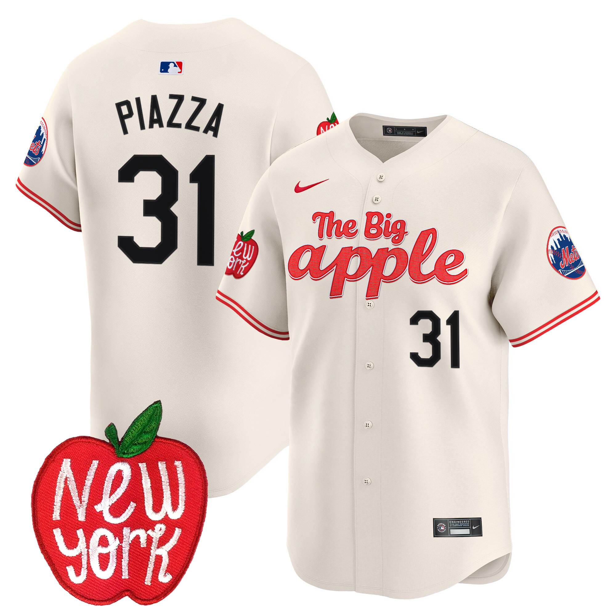 Men's Mets The Big Apple Vapor Premier Limited Jersey - All Stitched