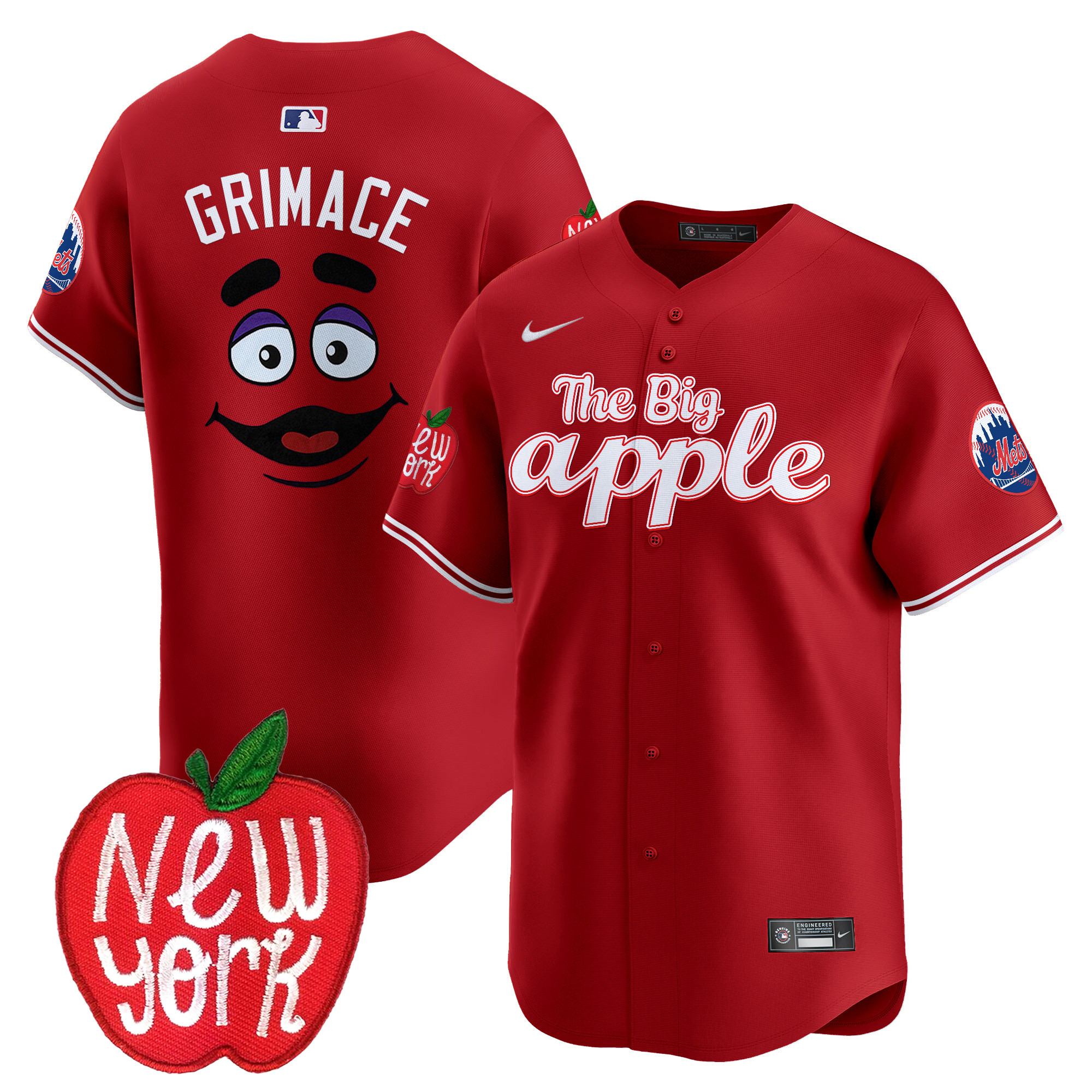 Men's Mets The Big Apple Vapor Premier Limited Jersey - All Stitched