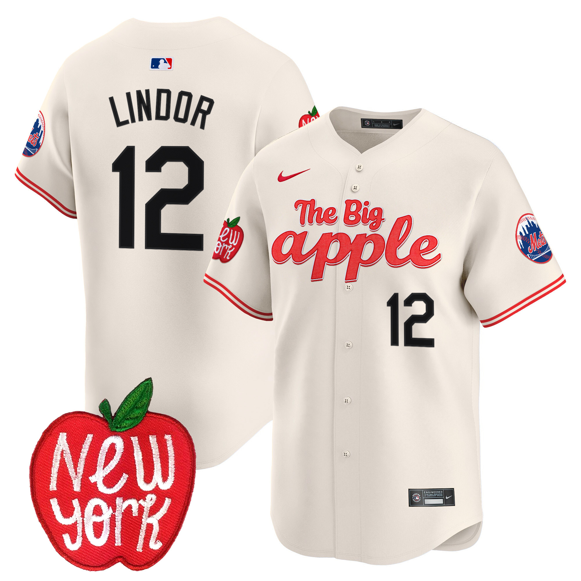 Men's Mets The Big Apple Vapor Premier Limited Jersey - All Stitched
