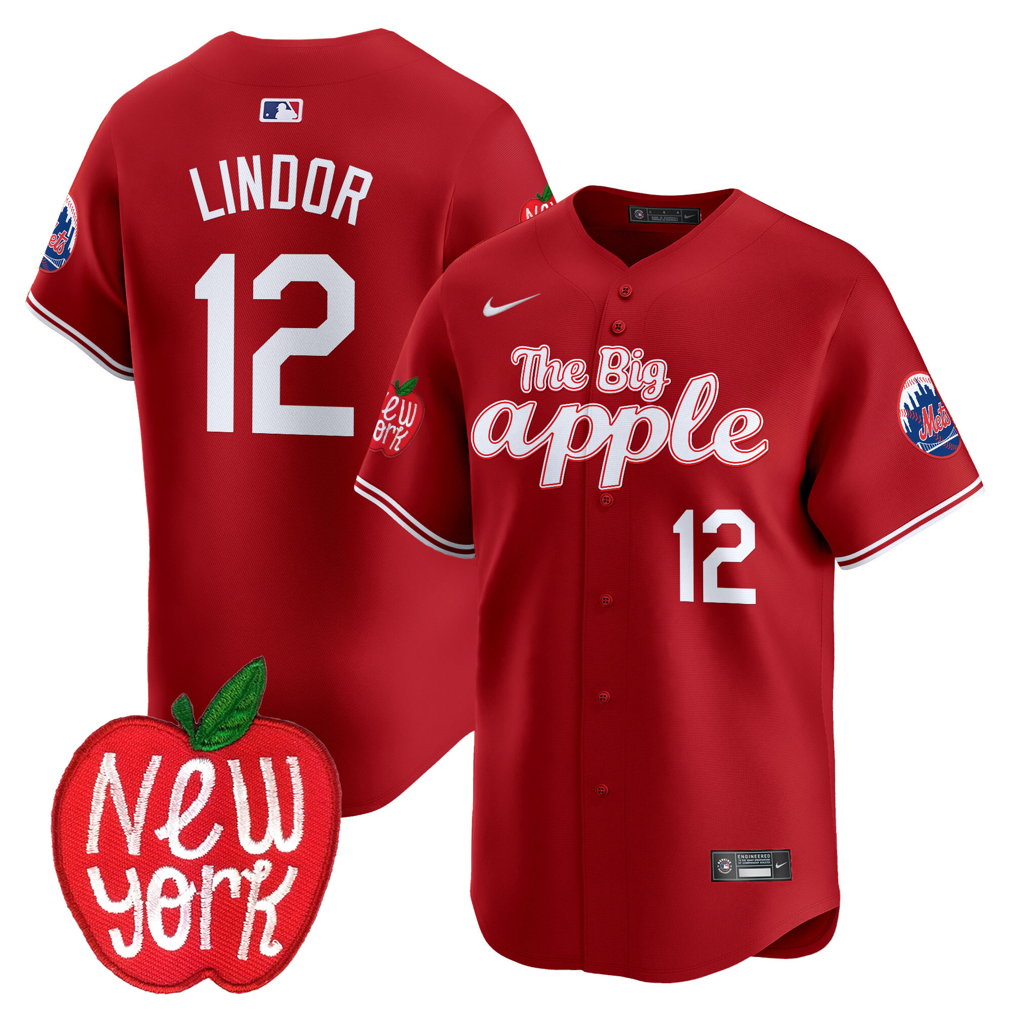 Men's Mets The Big Apple Vapor Premier Limited Jersey - All Stitched