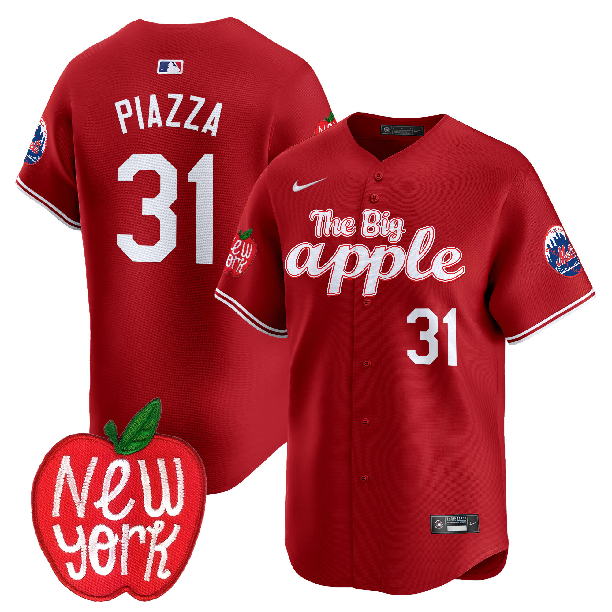 Men's Mets The Big Apple Vapor Premier Limited Jersey - All Stitched