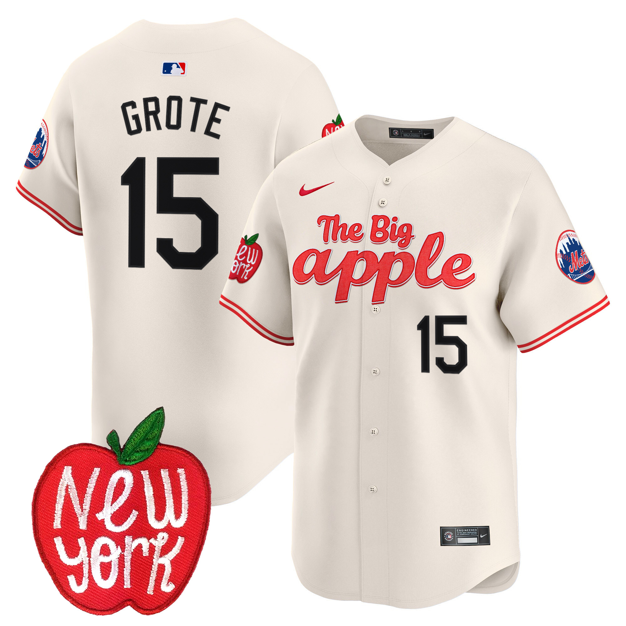 Men's Mets The Big Apple Vapor Premier Limited Jersey - All Stitched