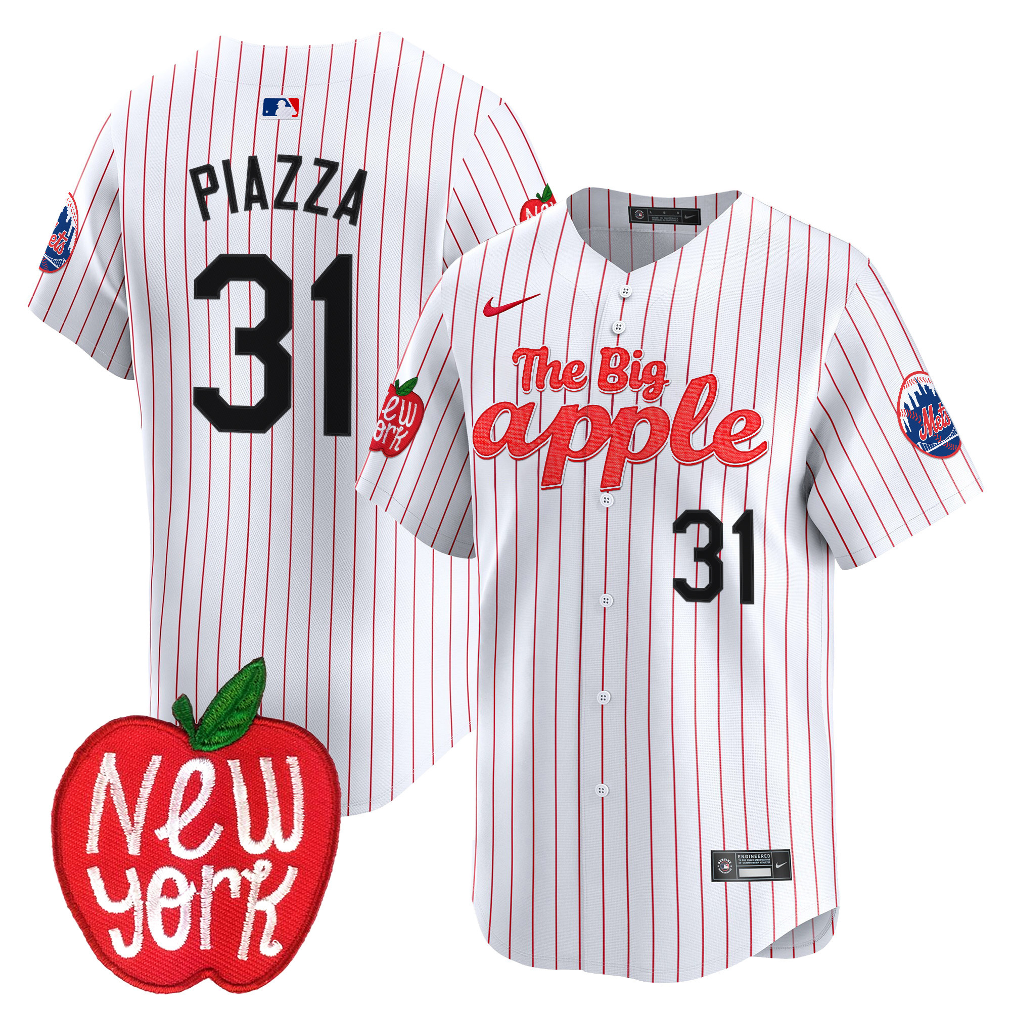 Men's Mets The Big Apple Vapor Premier Limited Jersey - All Stitched