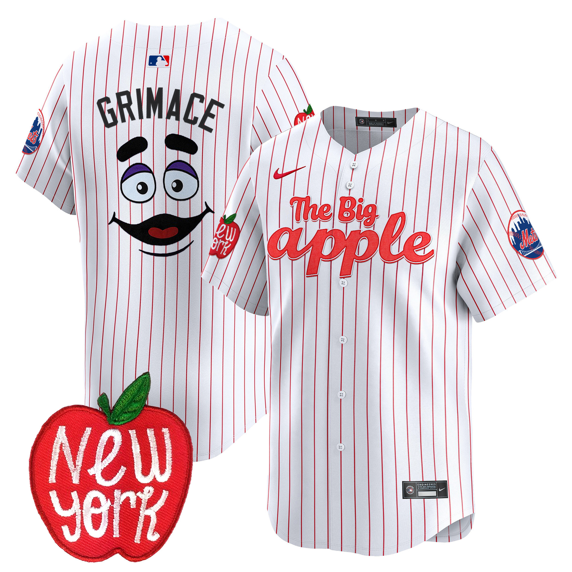 Men's Mets The Big Apple Vapor Premier Limited Jersey - All Stitched