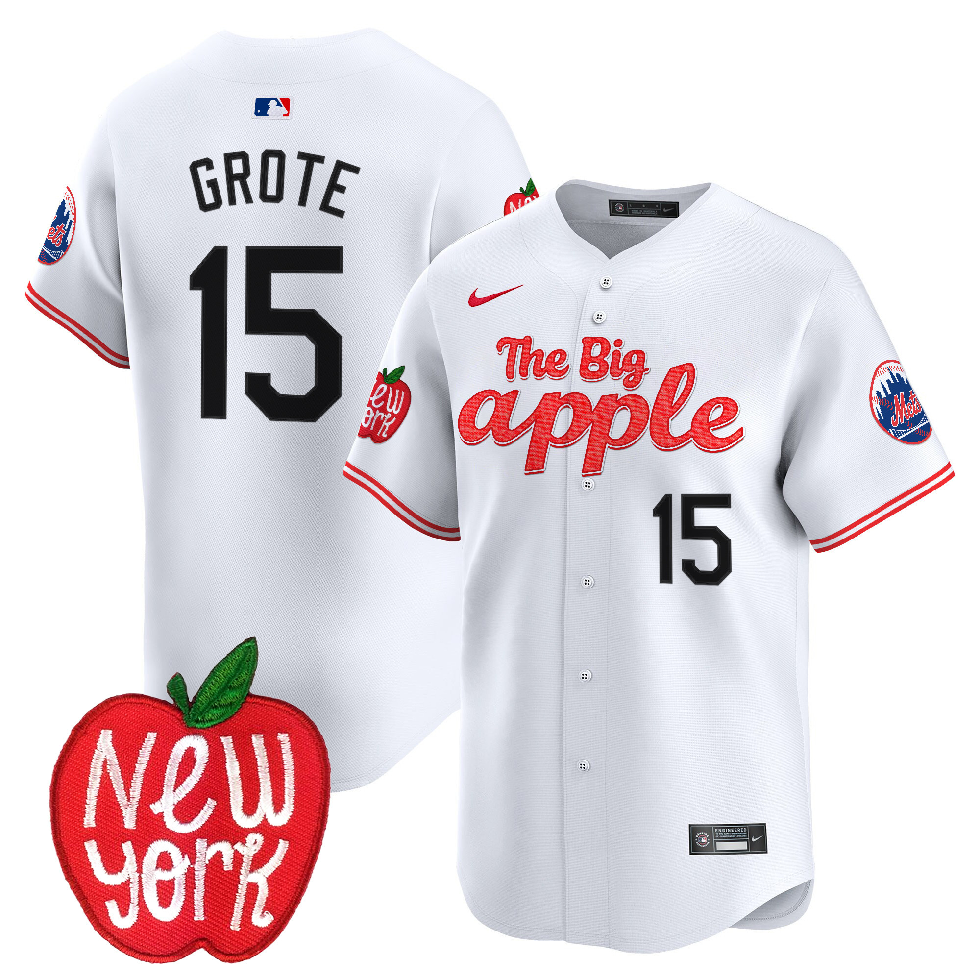 Men's Mets The Big Apple Vapor Premier Limited Jersey - All Stitched