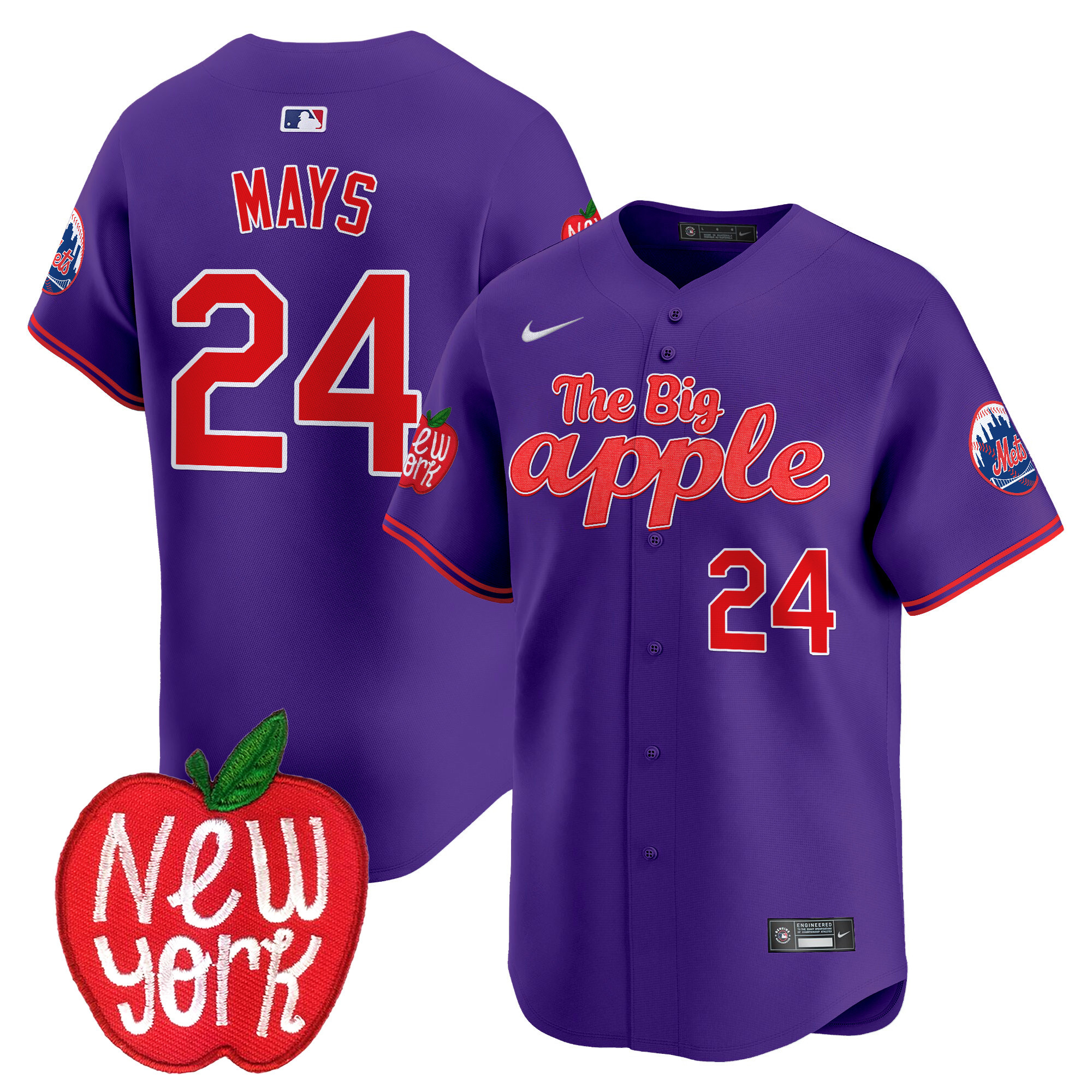 Men's Mets The Big Apple Vapor Premier Limited Jersey - All Stitched