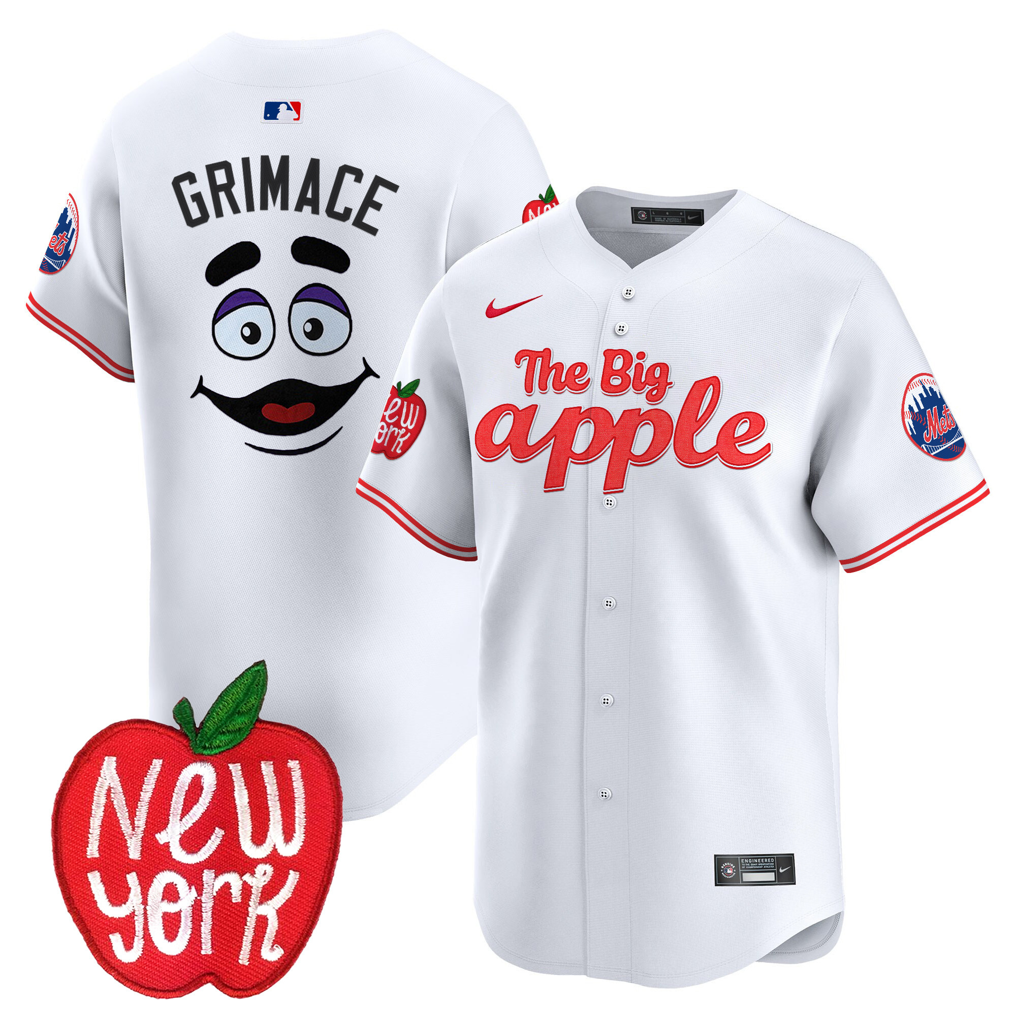Men's Mets The Big Apple Vapor Premier Limited Jersey - All Stitched
