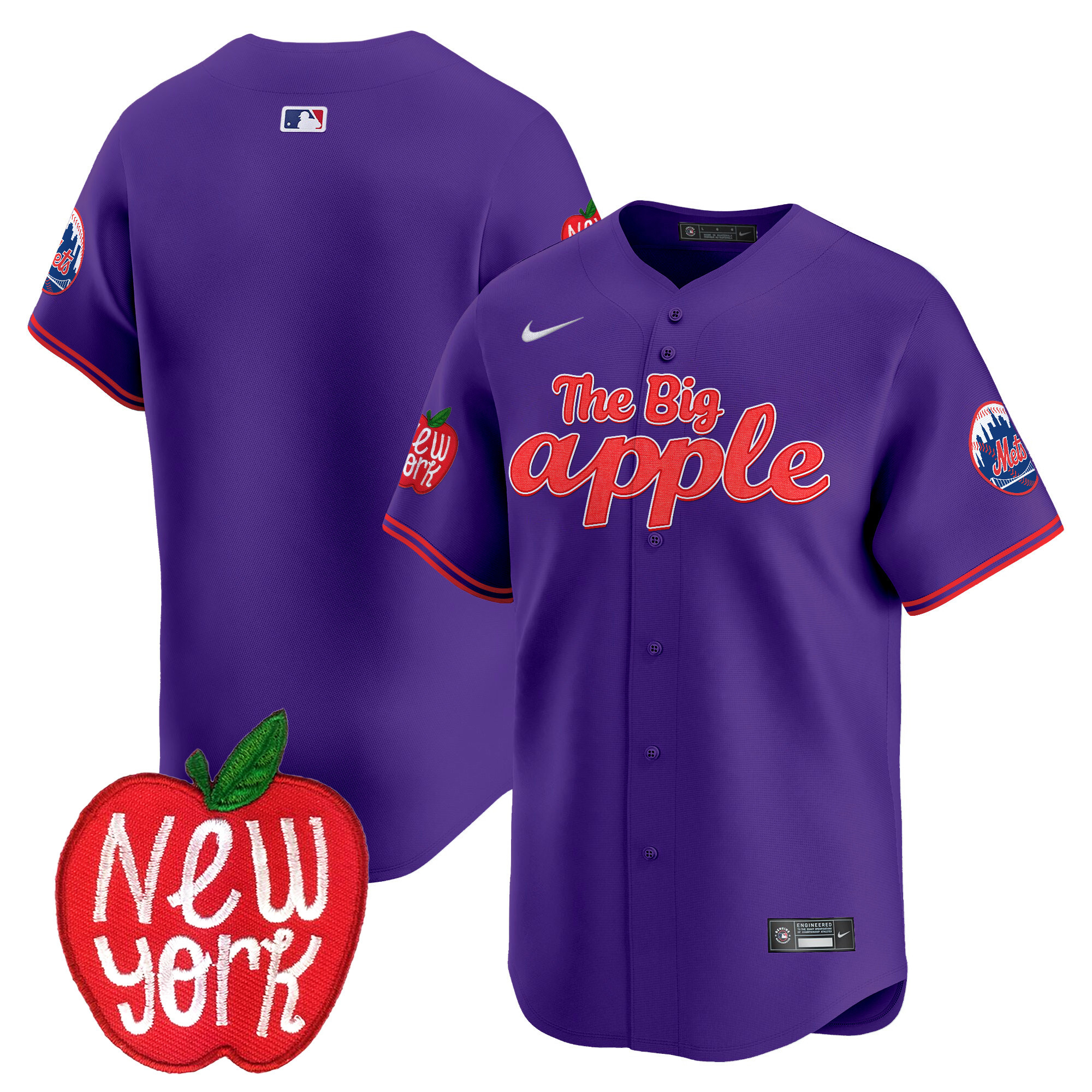 Men's Mets The Big Apple Vapor Premier Limited Jersey - All Stitched