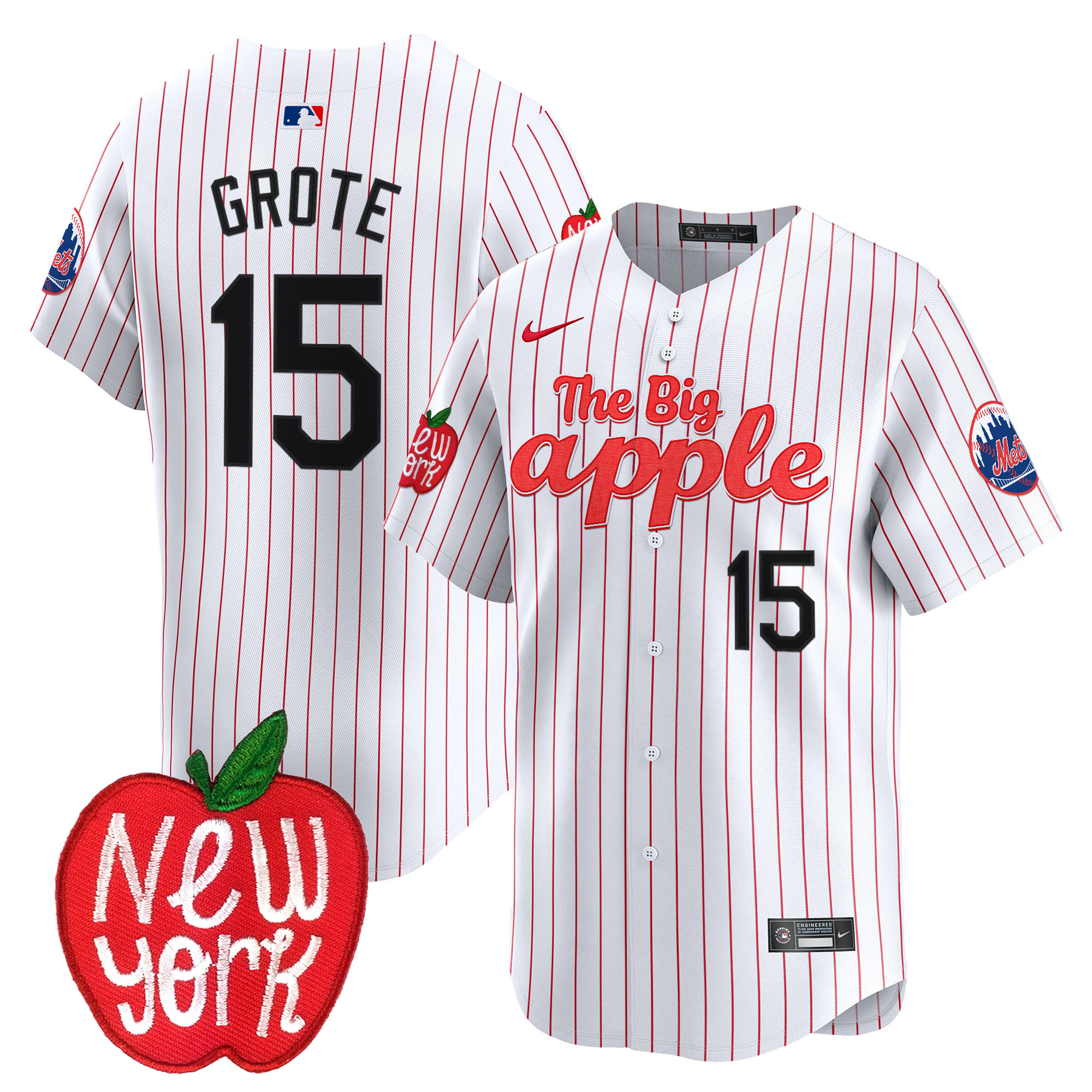Men's Mets The Big Apple Vapor Premier Limited Jersey - All Stitched