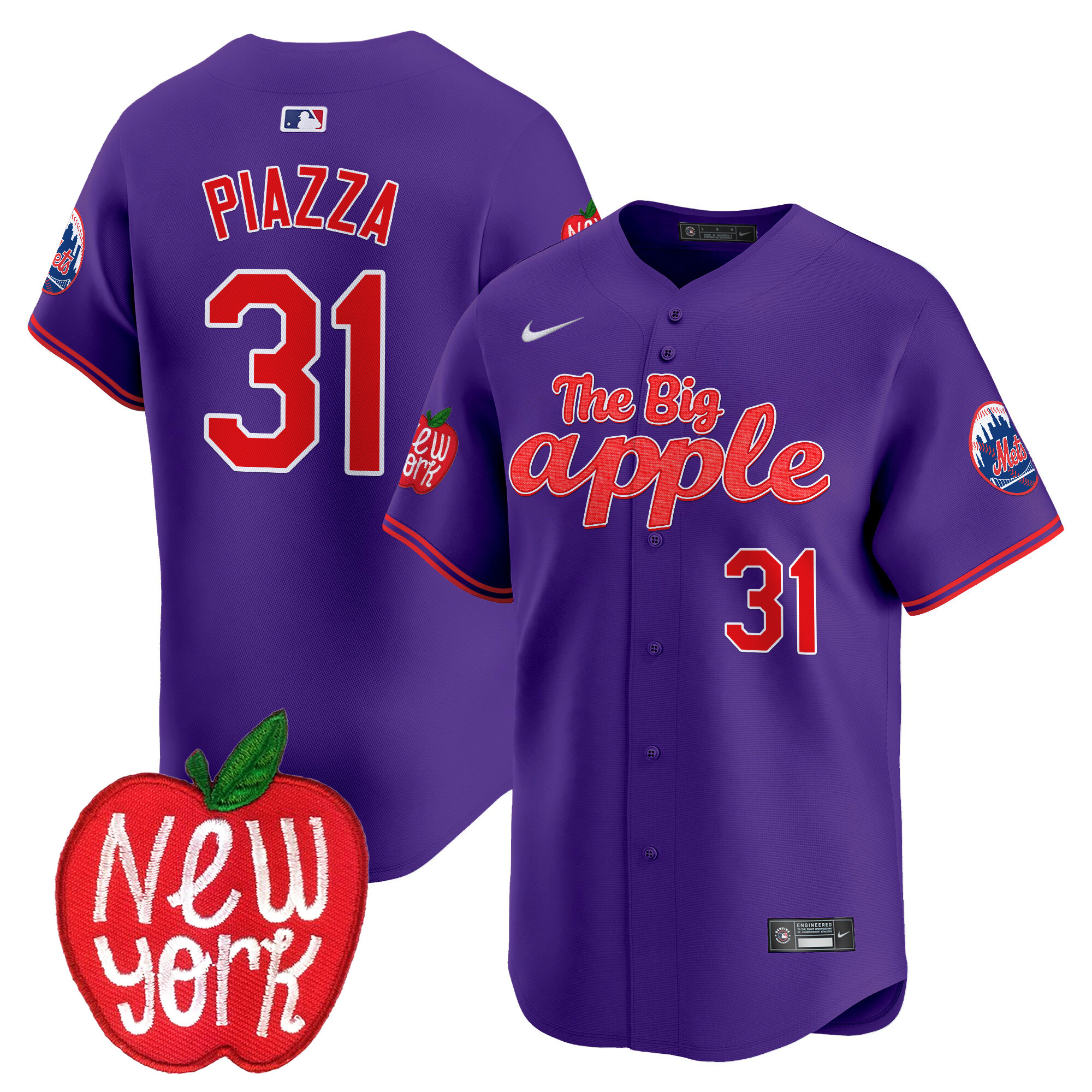 Men's Mets The Big Apple Vapor Premier Limited Jersey - All Stitched