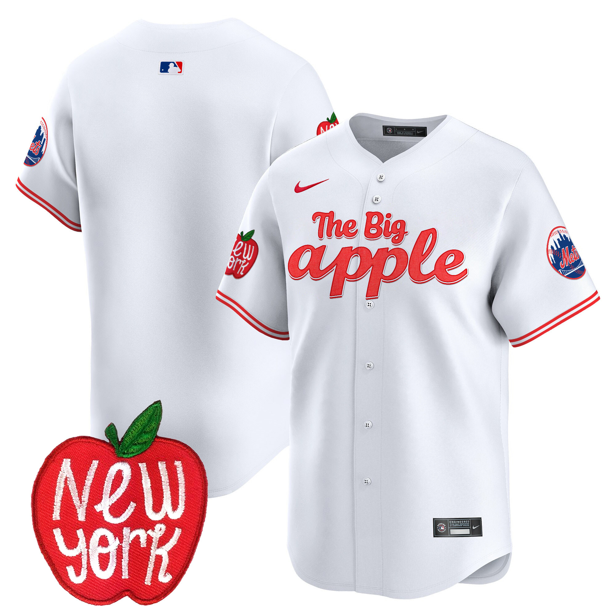 Men's Mets The Big Apple Vapor Premier Limited Jersey - All Stitched