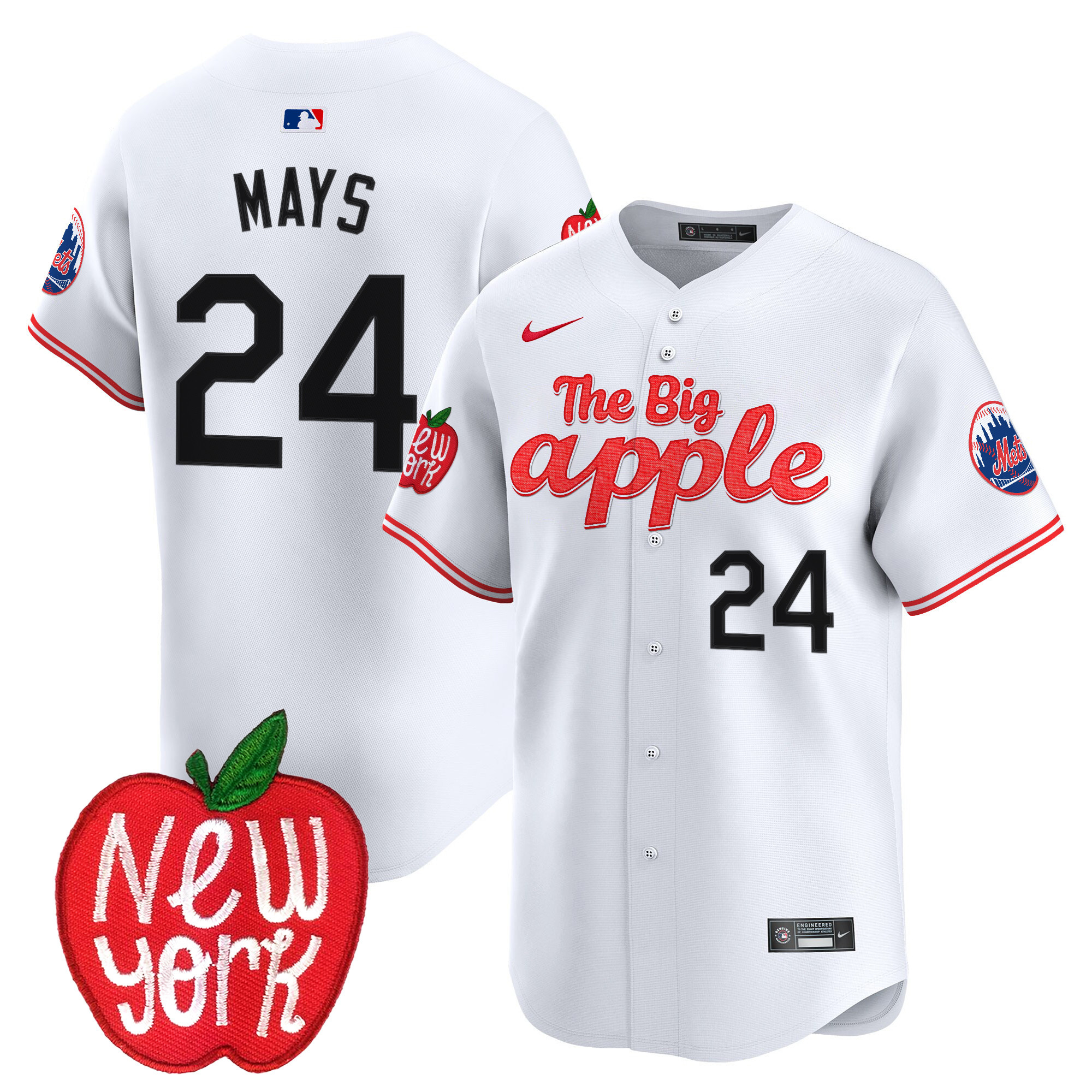 Men's Mets The Big Apple Vapor Premier Limited Jersey - All Stitched