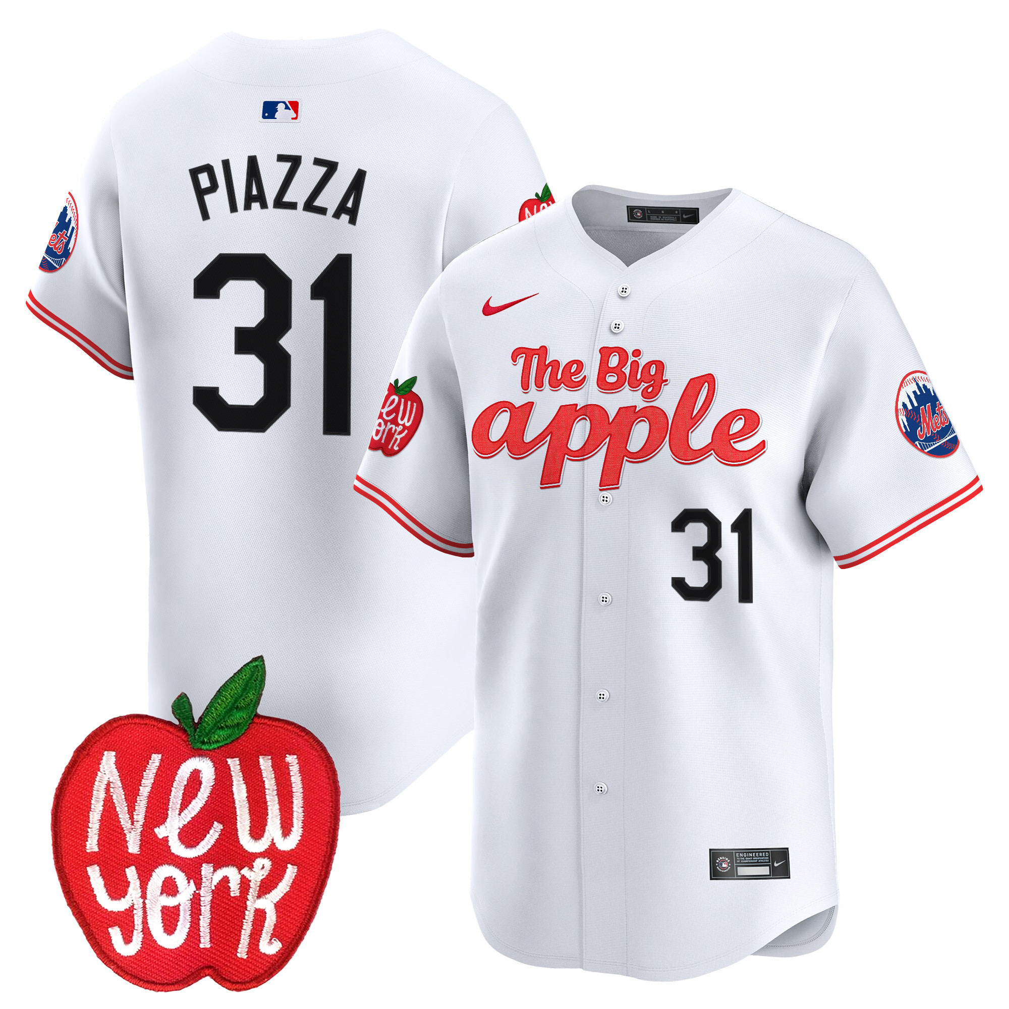 Men's Mets The Big Apple Vapor Premier Limited Jersey - All Stitched
