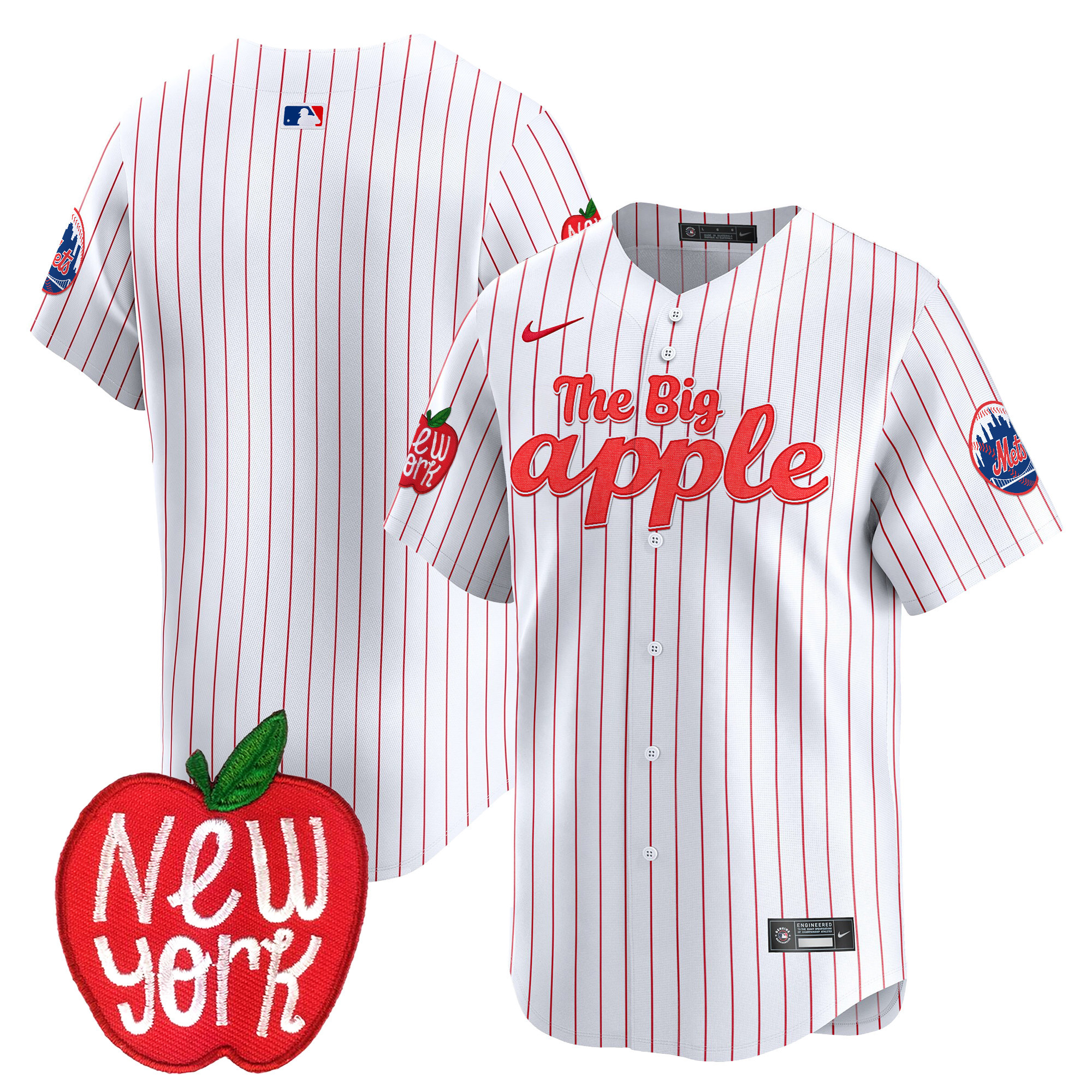 Men's Mets The Big Apple Vapor Premier Limited Jersey - All Stitched