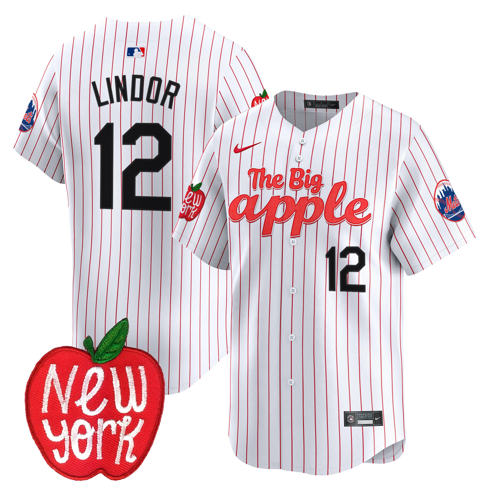 Men's Mets The Big Apple Vapor Premier Limited Jersey - All Stitched