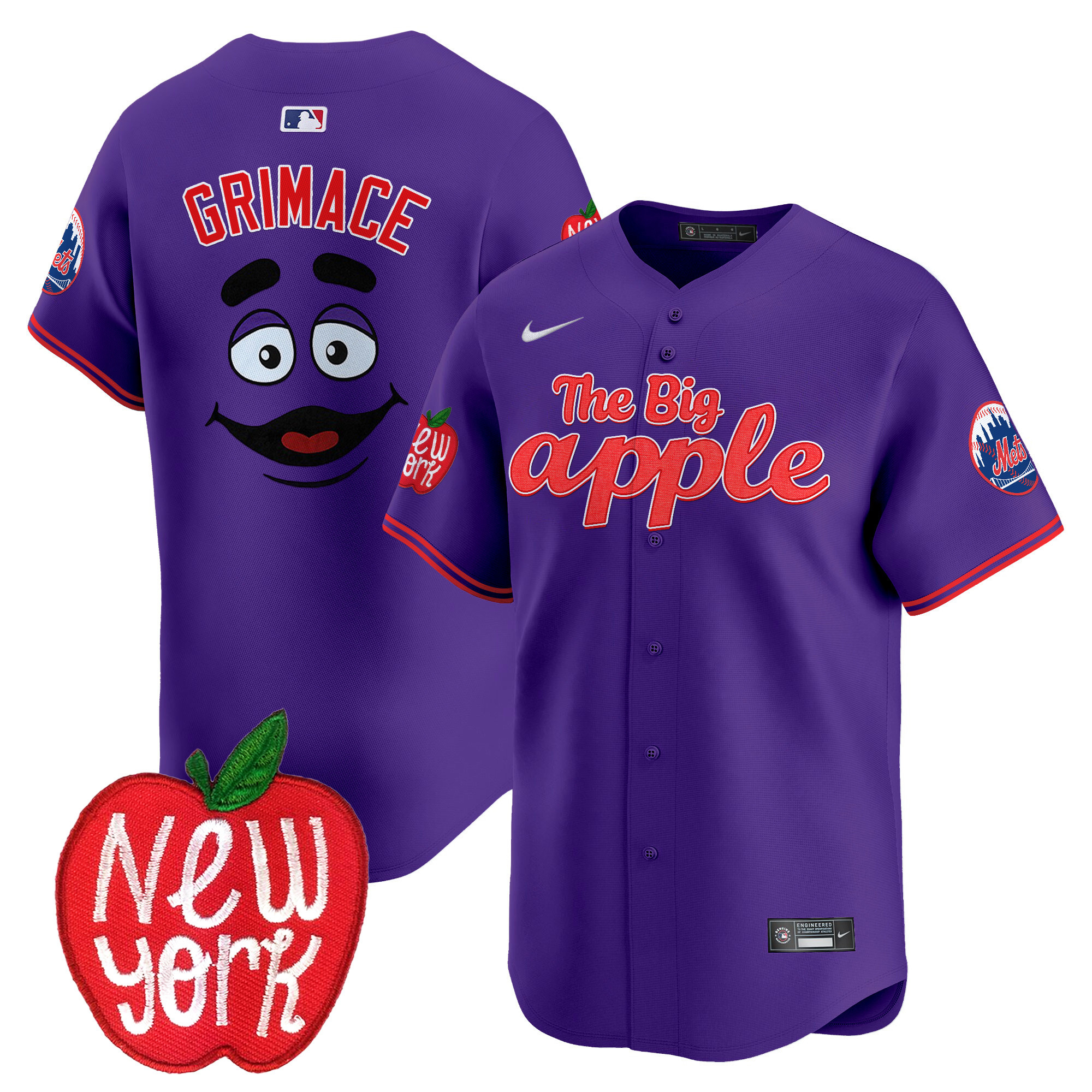 Men's Mets The Big Apple Vapor Premier Limited Jersey - All Stitched