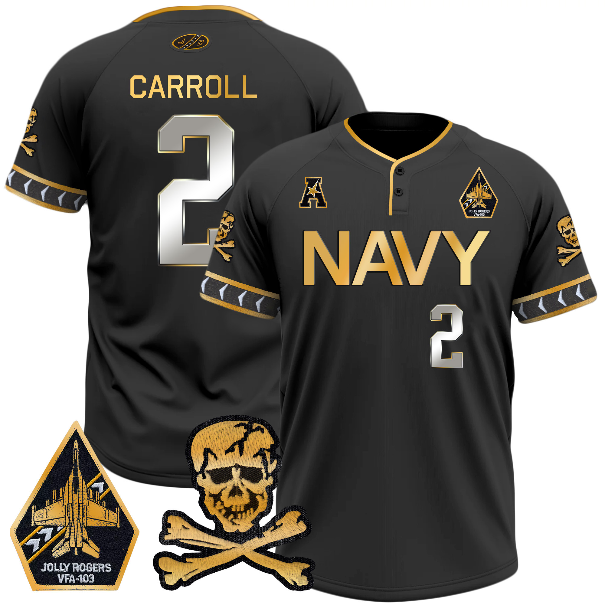Men's Navy Midshipmen 2025 College Baseball Jersey - All Stitched