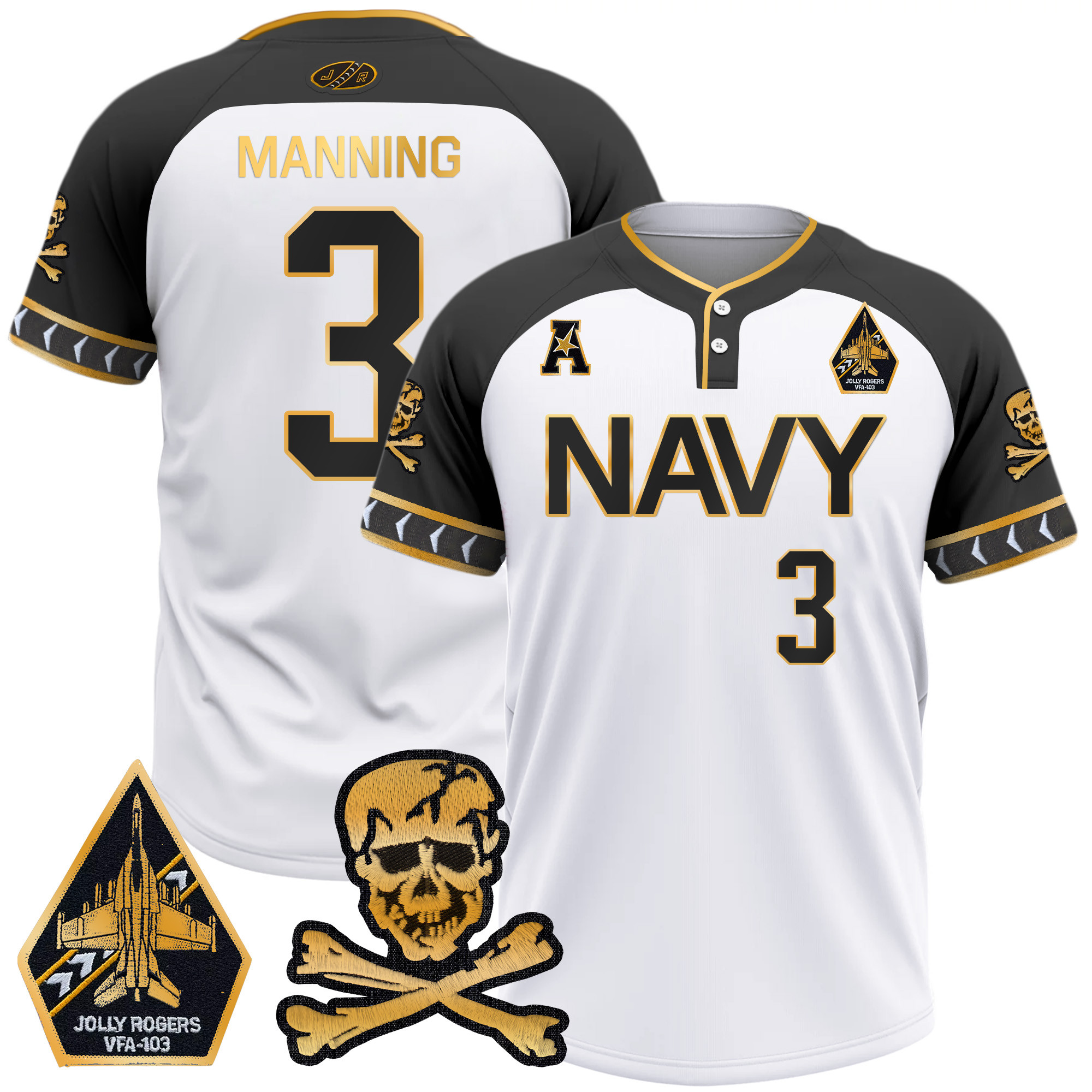 Men's Navy Midshipmen 2025 College Baseball Jersey - All Stitched