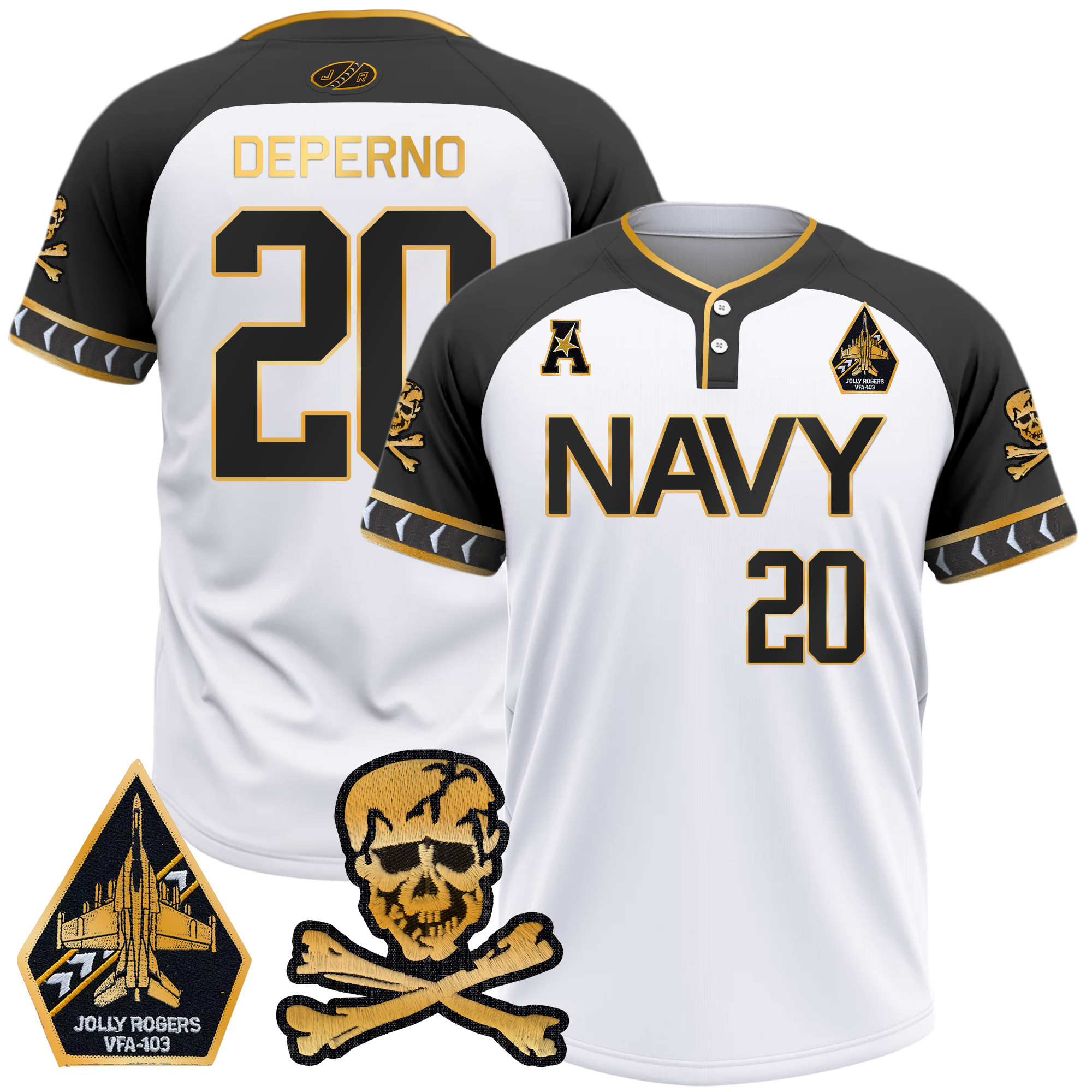 Men's Navy Midshipmen 2025 College Baseball Jersey - All Stitched