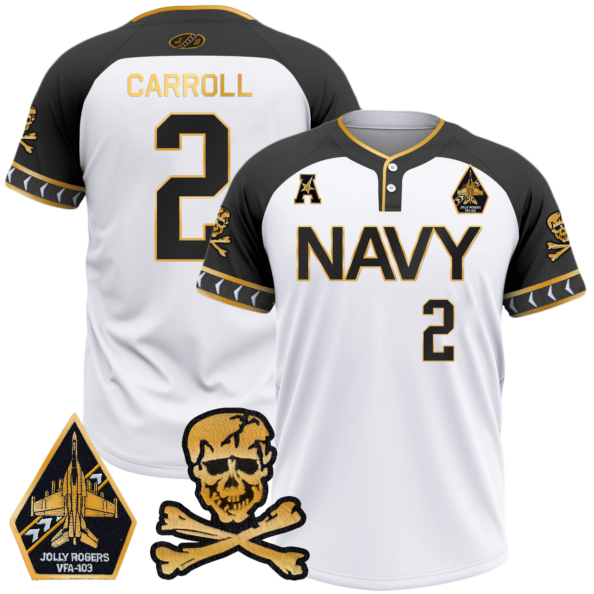 Men's Navy Midshipmen 2025 College Baseball Jersey - All Stitched