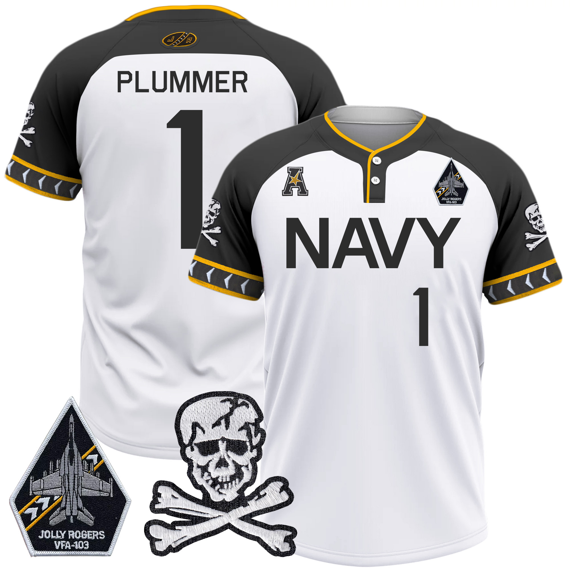 Men's Navy Midshipmen 2025 College Baseball Jersey - All Stitched