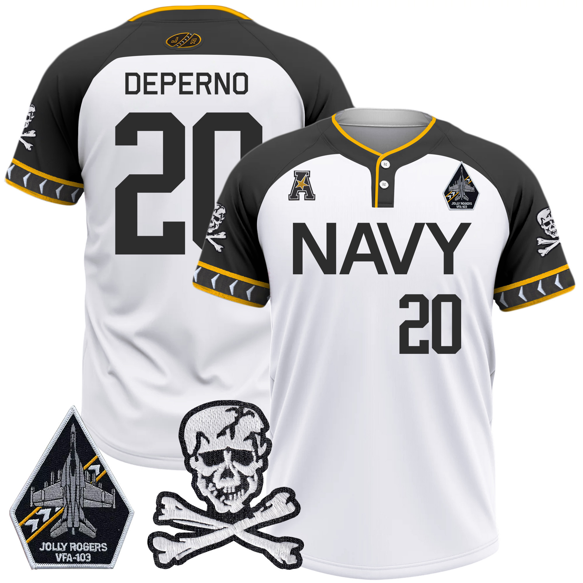 Men's Navy Midshipmen 2025 College Baseball Jersey - All Stitched