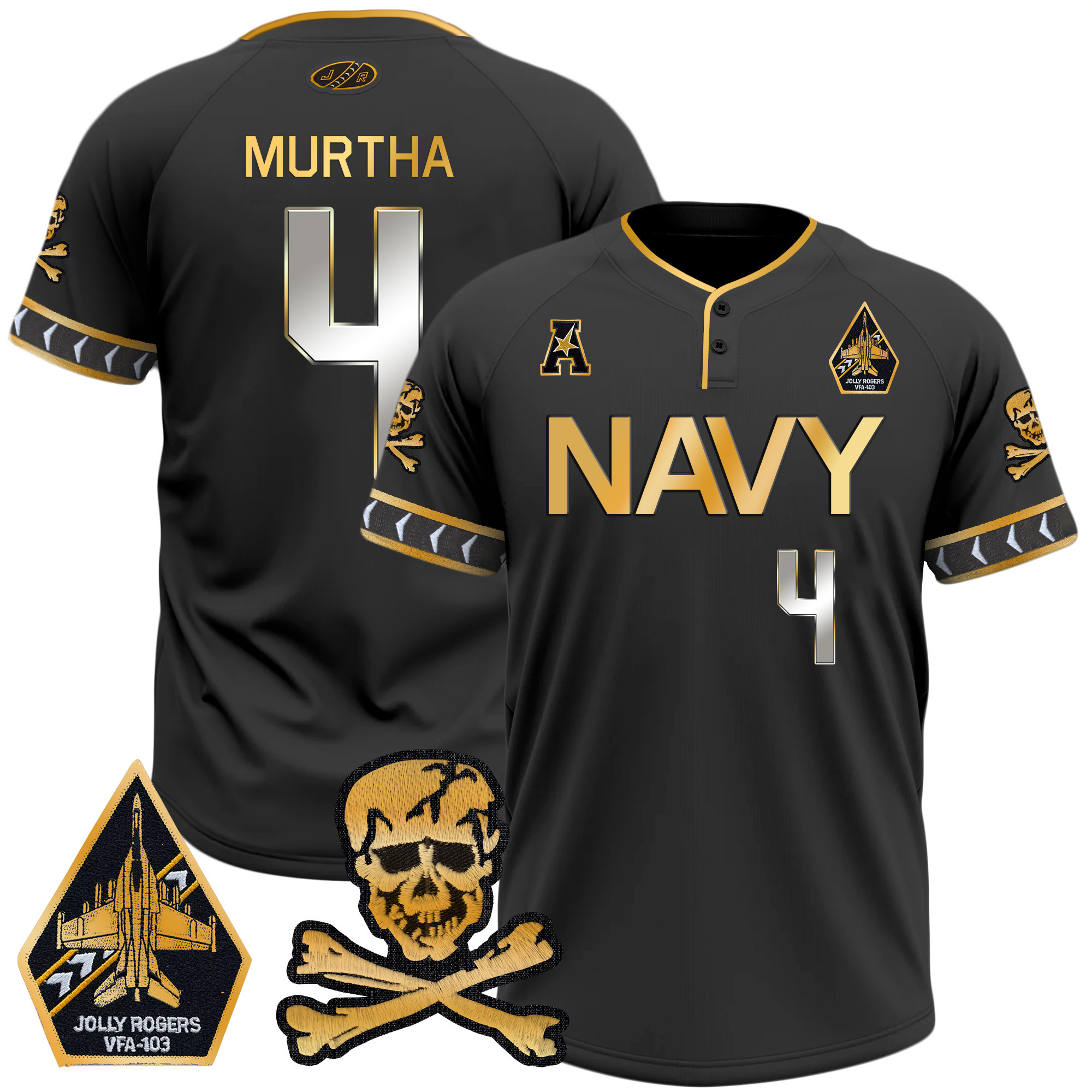 Men's Navy Midshipmen 2025 College Baseball Jersey - All Stitched