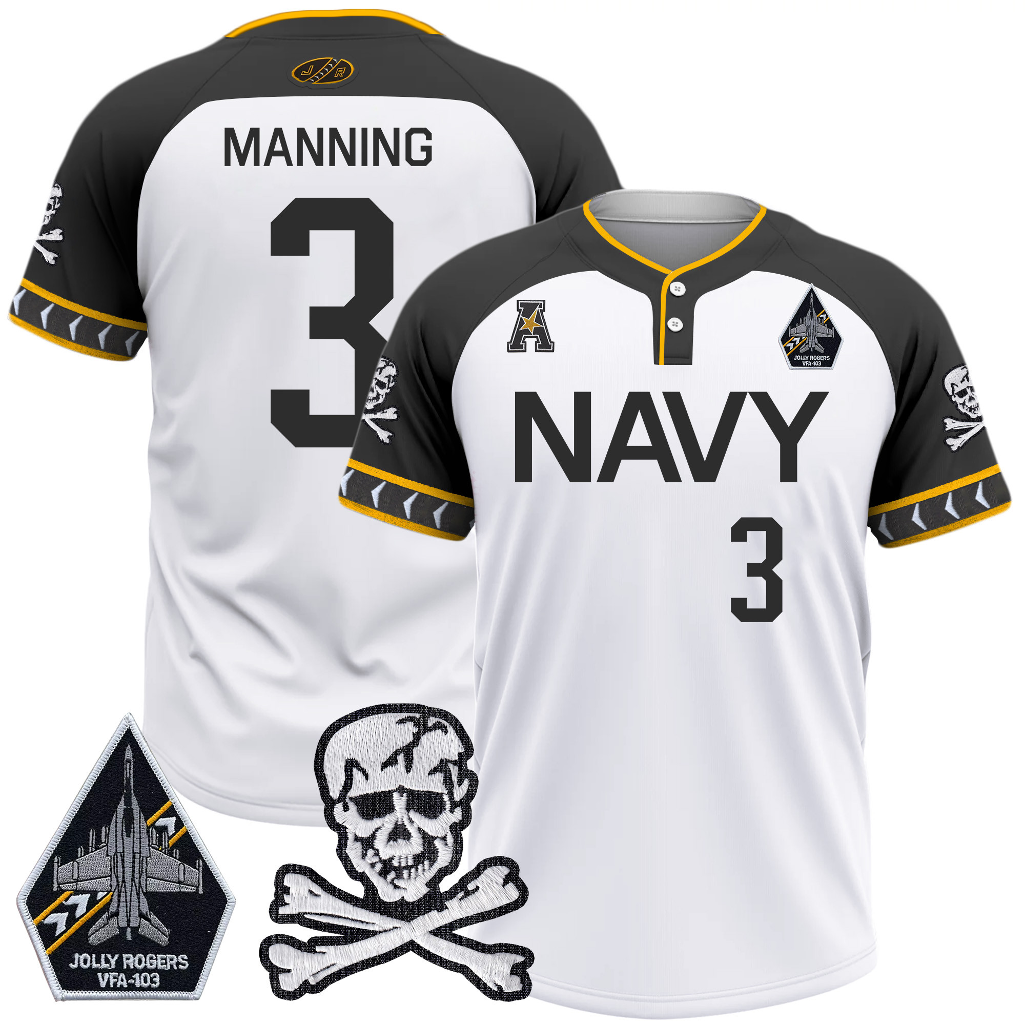 Men's Navy Midshipmen 2025 College Baseball Jersey - All Stitched
