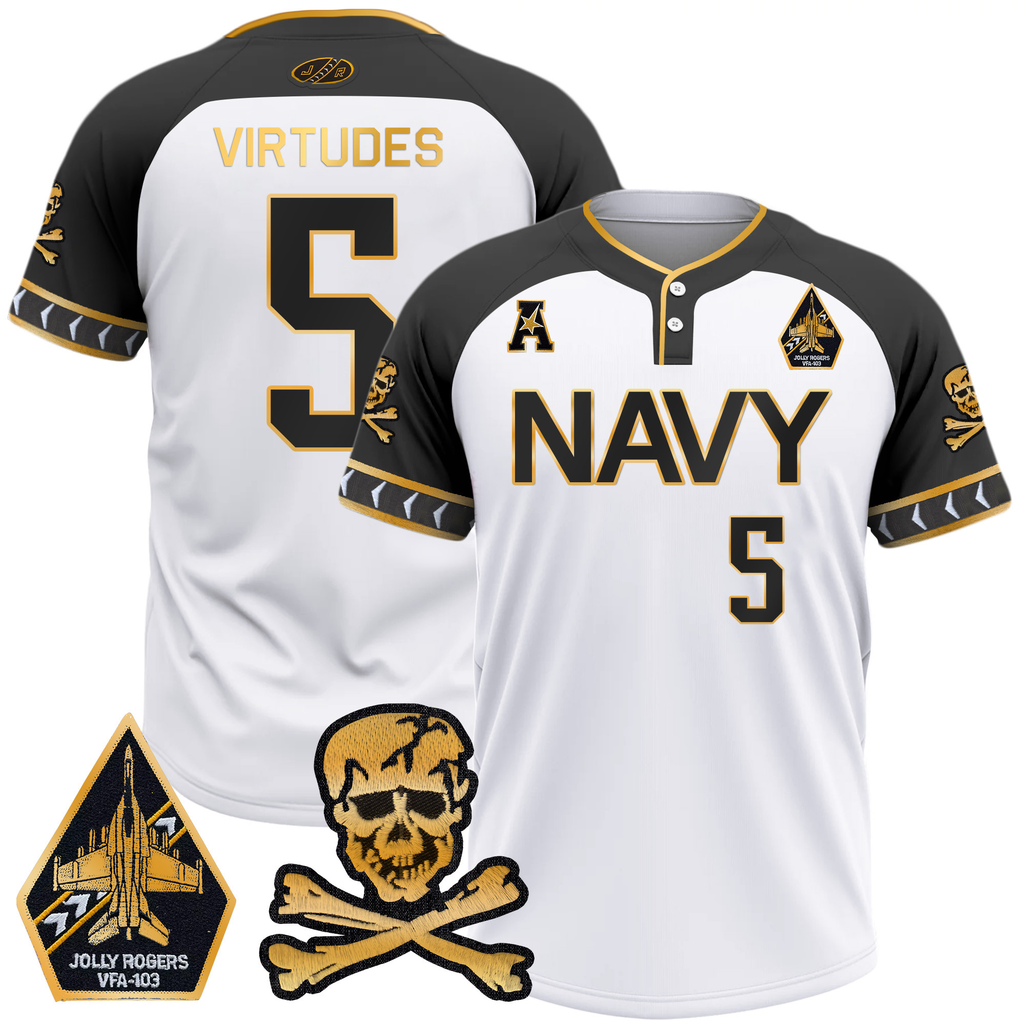 Men's Navy Midshipmen 2025 College Baseball Jersey - All Stitched