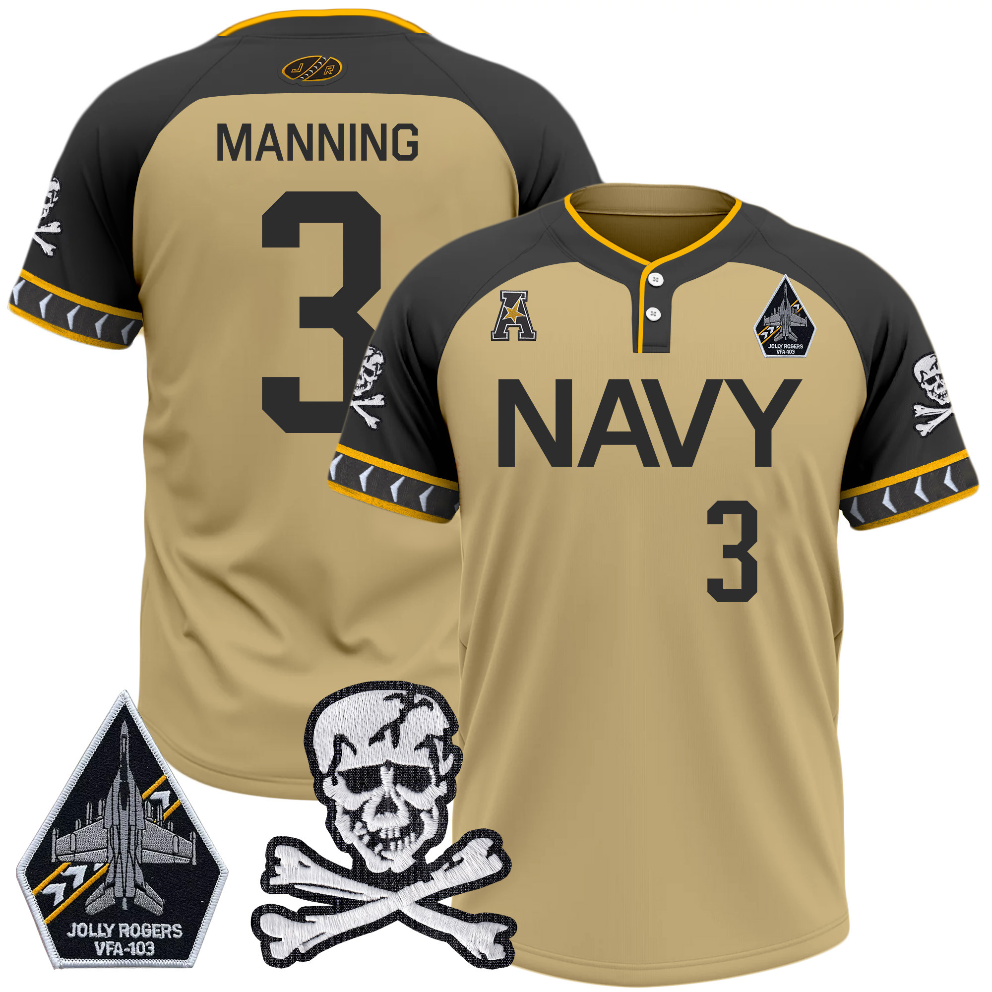 Men's Navy Midshipmen 2025 College Baseball Jersey - All Stitched