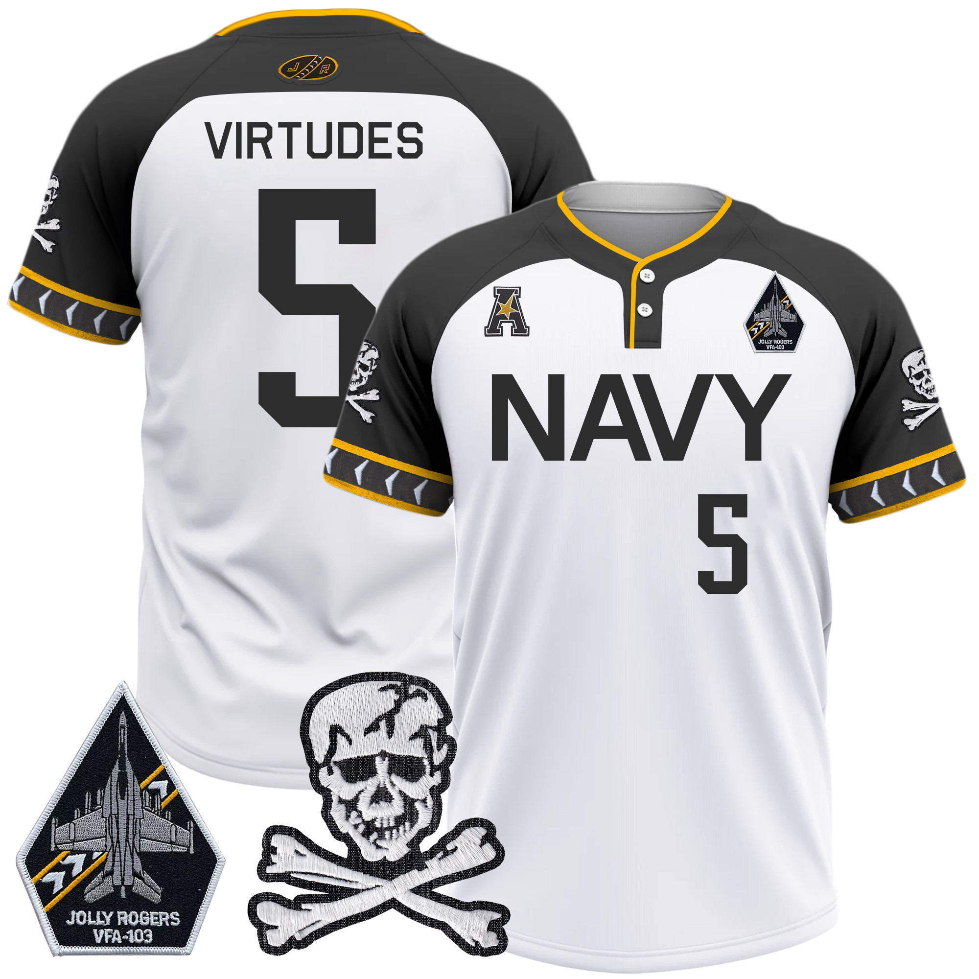 Men's Navy Midshipmen 2025 College Baseball Jersey - All Stitched