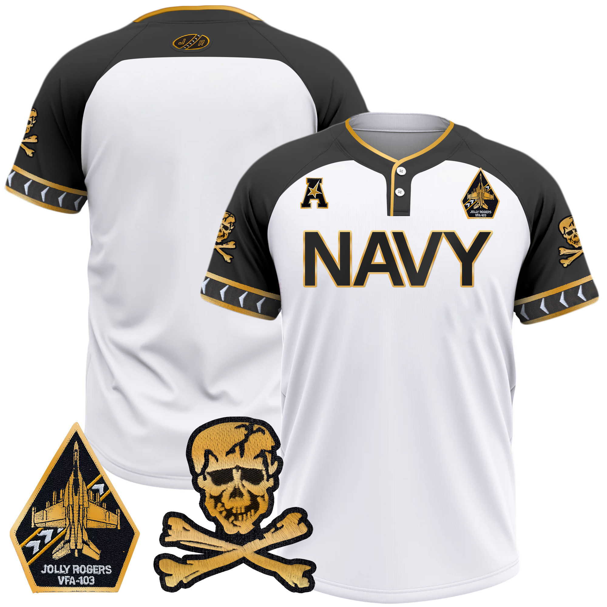 Men's Navy Midshipmen 2025 College Baseball Jersey - All Stitched