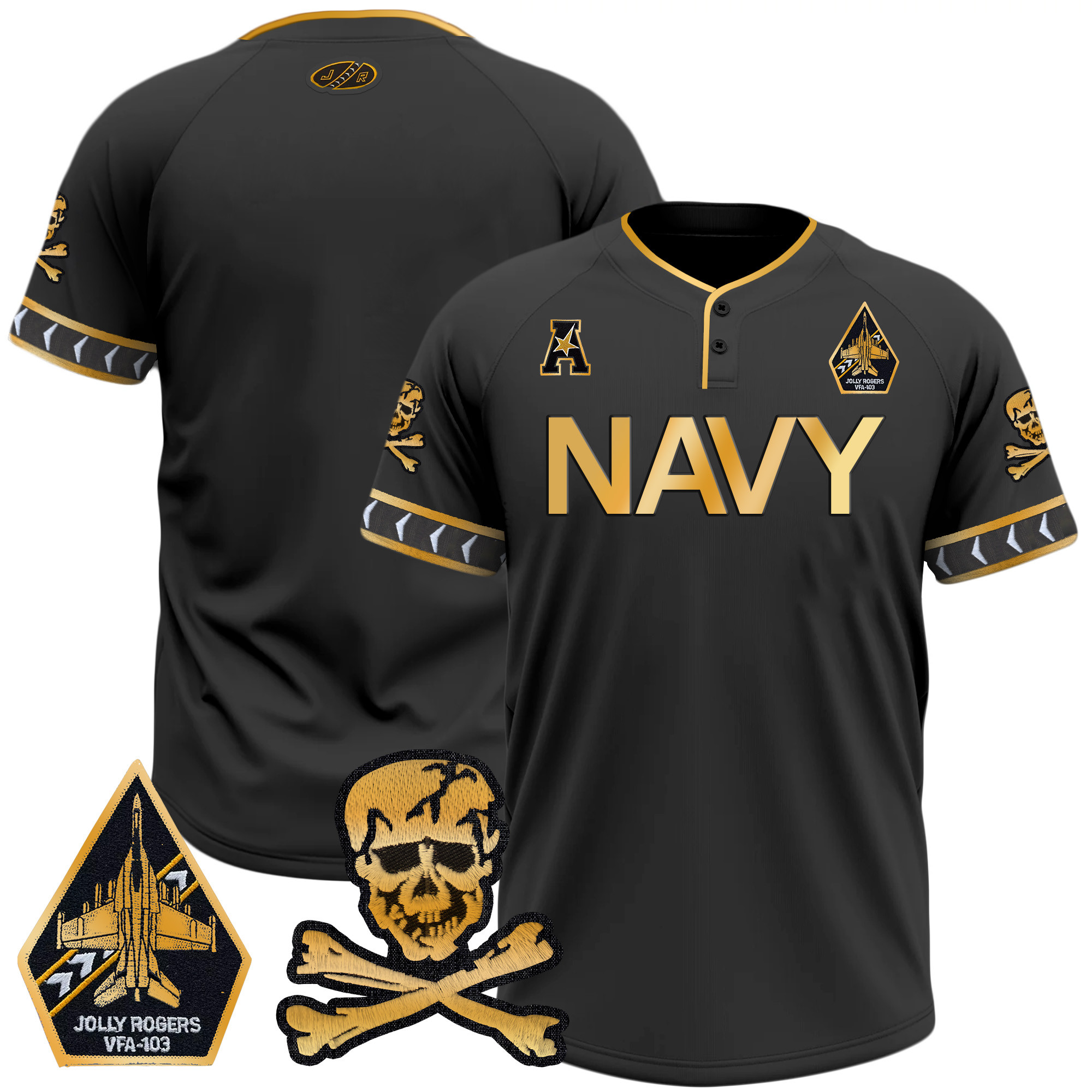 Men's Navy Midshipmen 2025 College Baseball Jersey - All Stitched