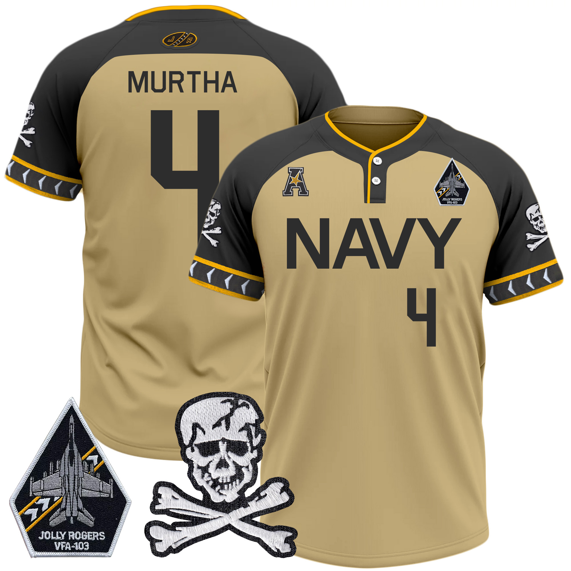 Men's Navy Midshipmen 2025 College Baseball Jersey - All Stitched