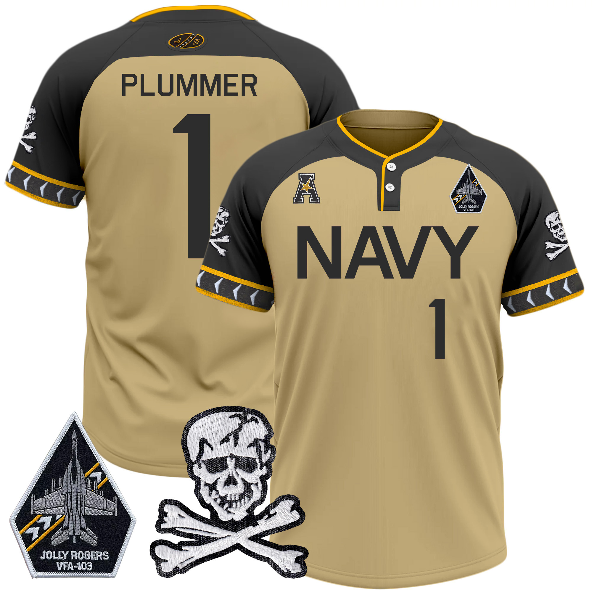 Men's Navy Midshipmen 2025 College Baseball Jersey - All Stitched