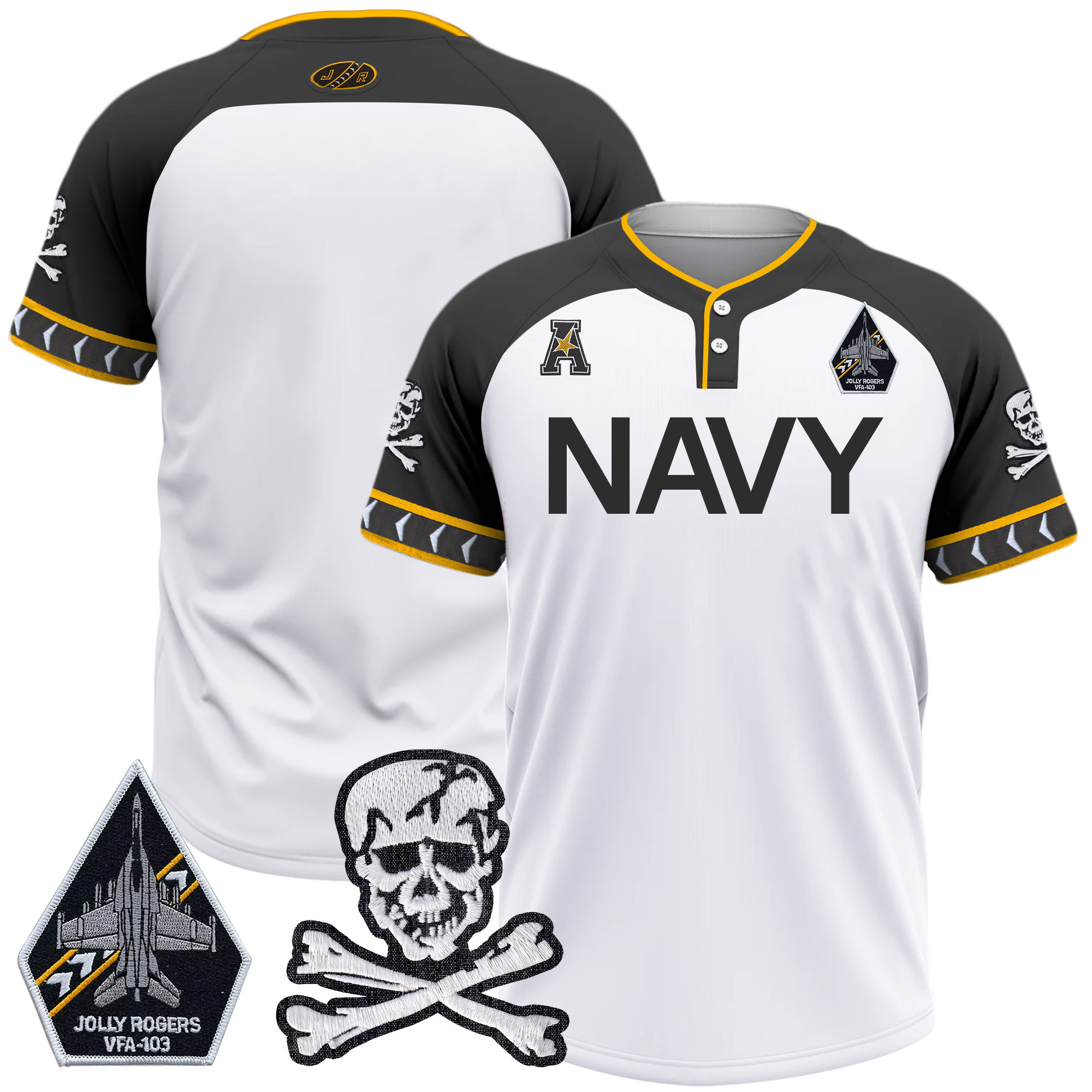 Men's Navy Midshipmen 2025 College Baseball Jersey - All Stitched
