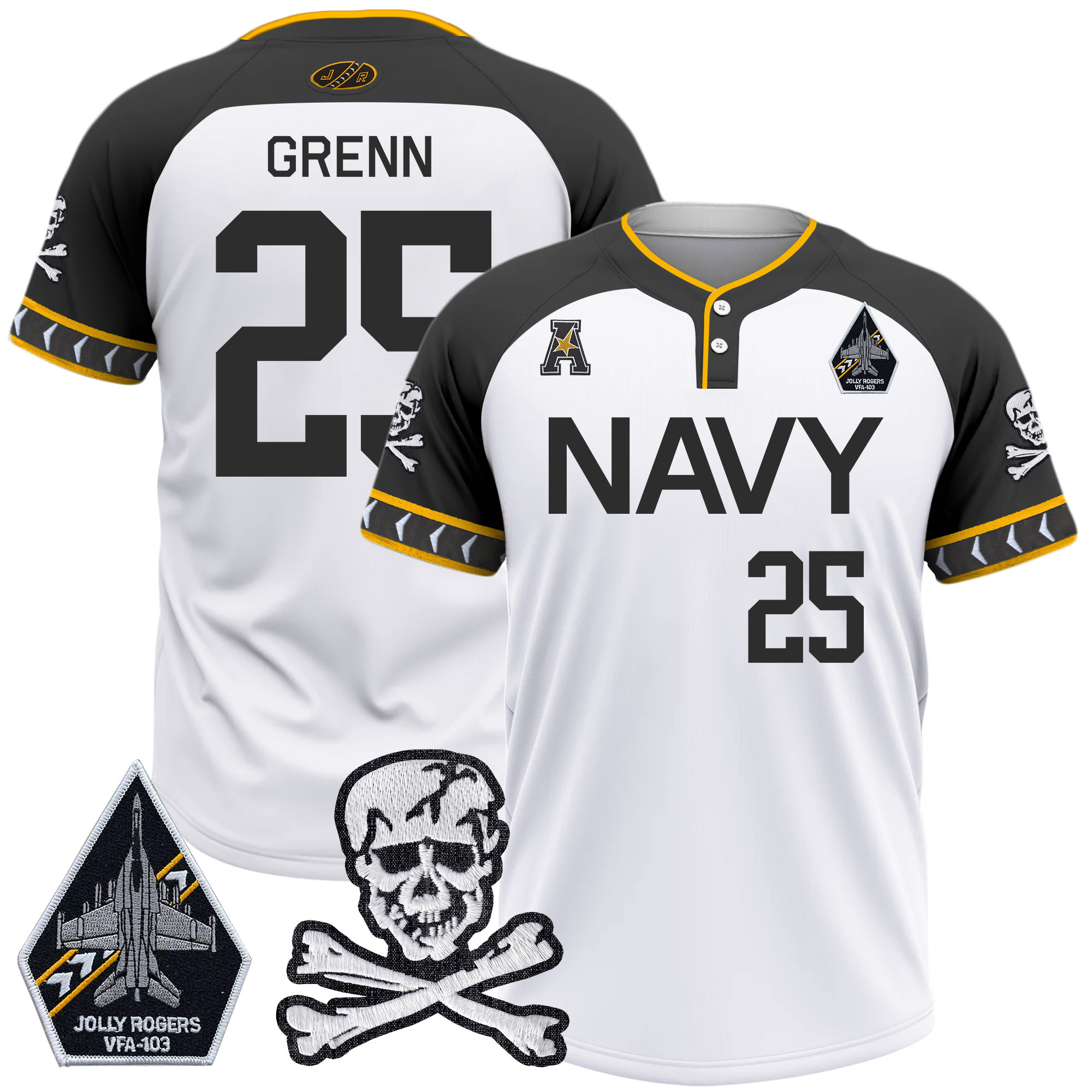 Men's Navy Midshipmen 2025 College Baseball Jersey - All Stitched