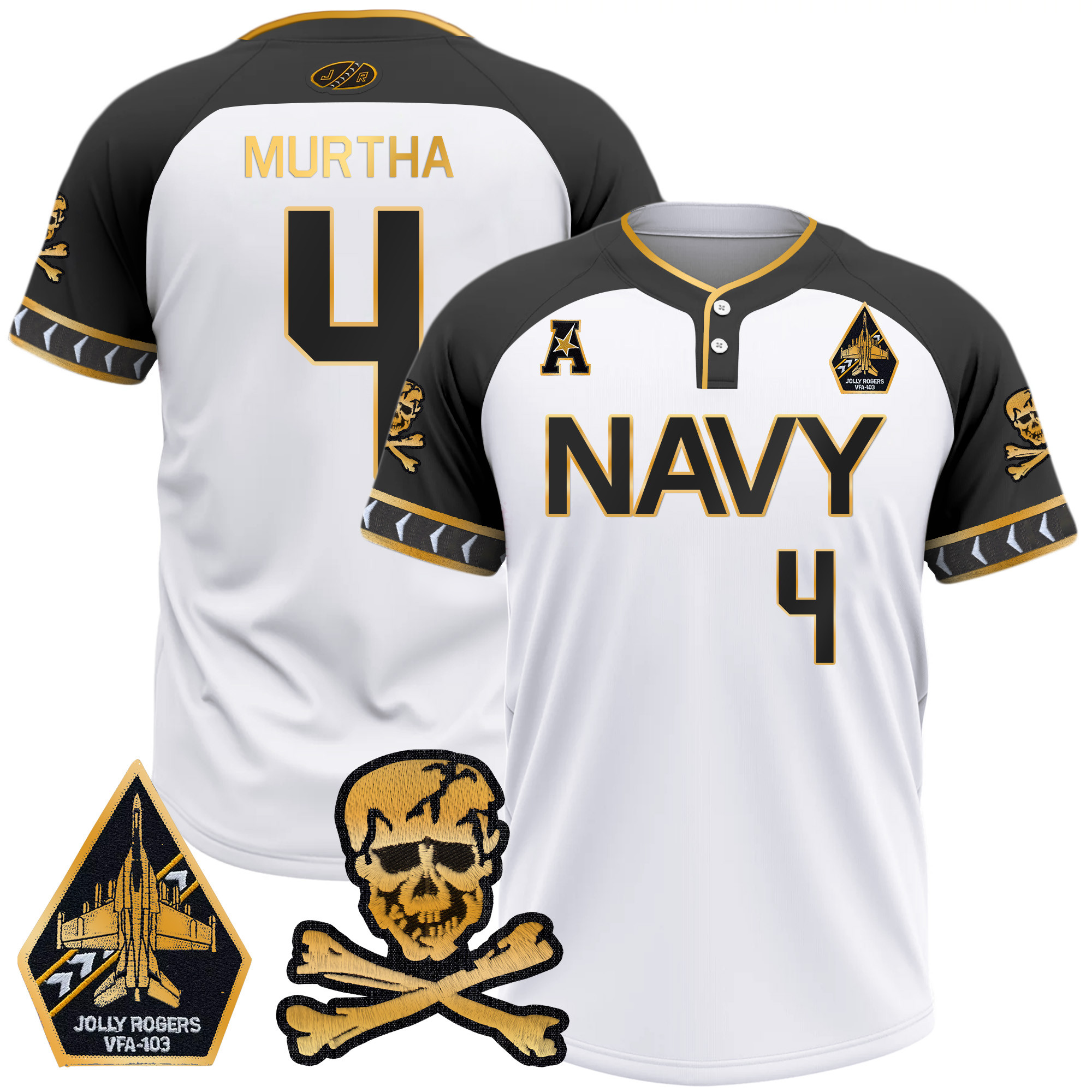 Men's Navy Midshipmen 2025 College Baseball Jersey - All Stitched
