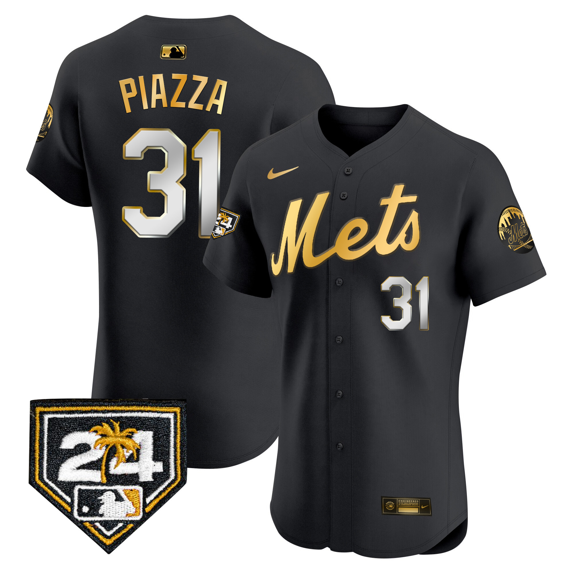 Men's New York Mets 2024 Spring Training Vapor Premier Elite Jersey V2 - All Stitched