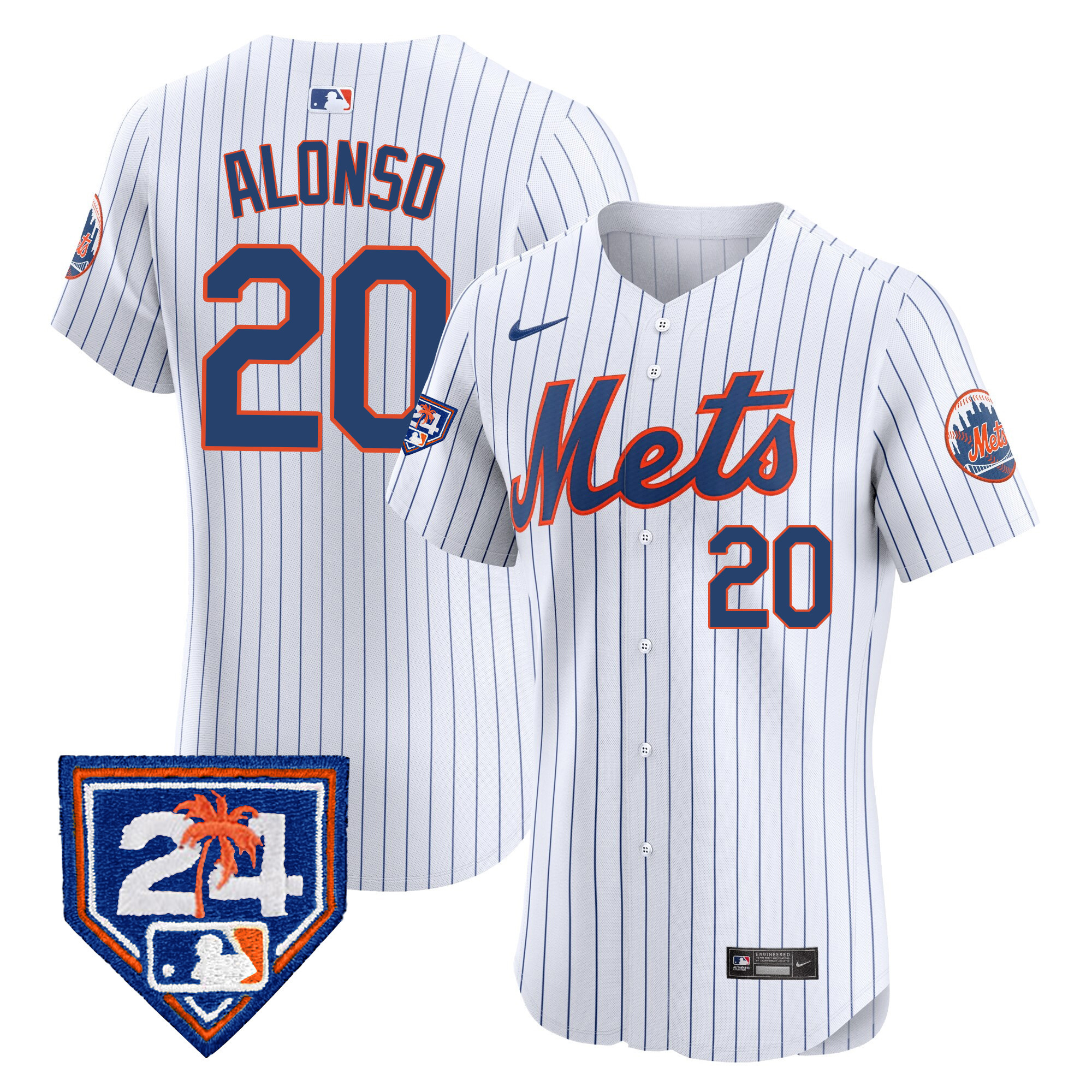 Men's New York Mets 2024 Spring Training Vapor Premier Elite Jersey V2 - All Stitched