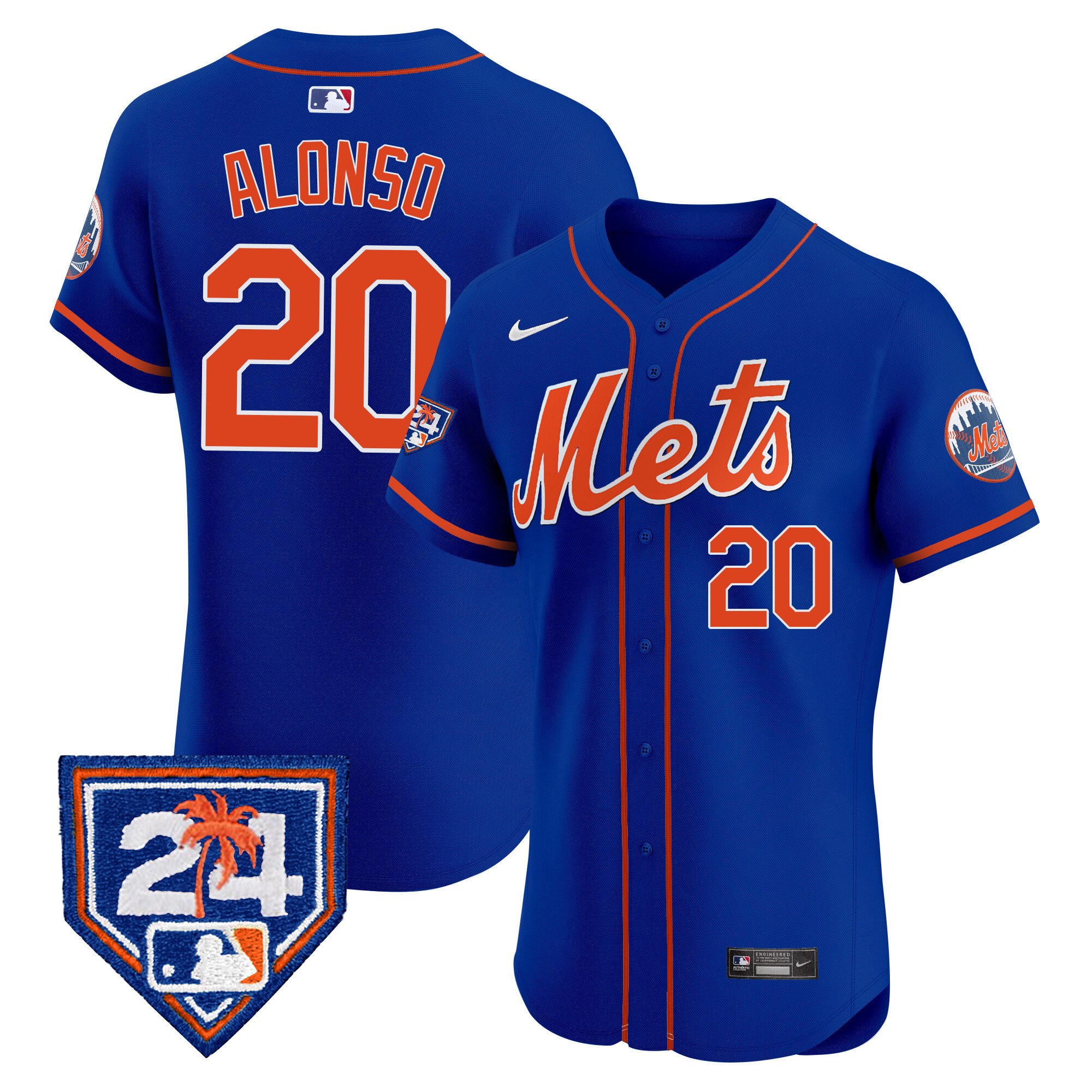 Men's New York Mets 2024 Spring Training Vapor Premier Elite Jersey V2 - All Stitched