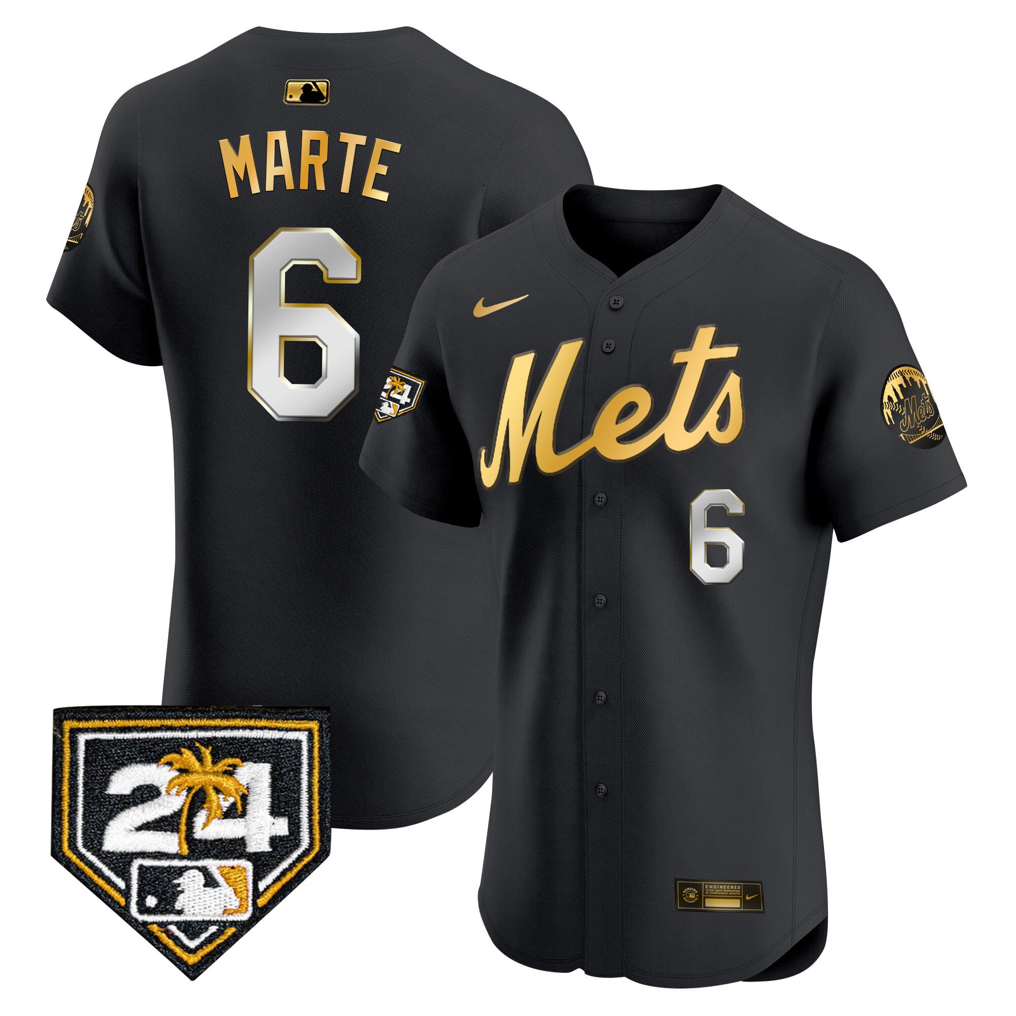 Men's New York Mets 2024 Spring Training Vapor Premier Elite Jersey V2 - All Stitched