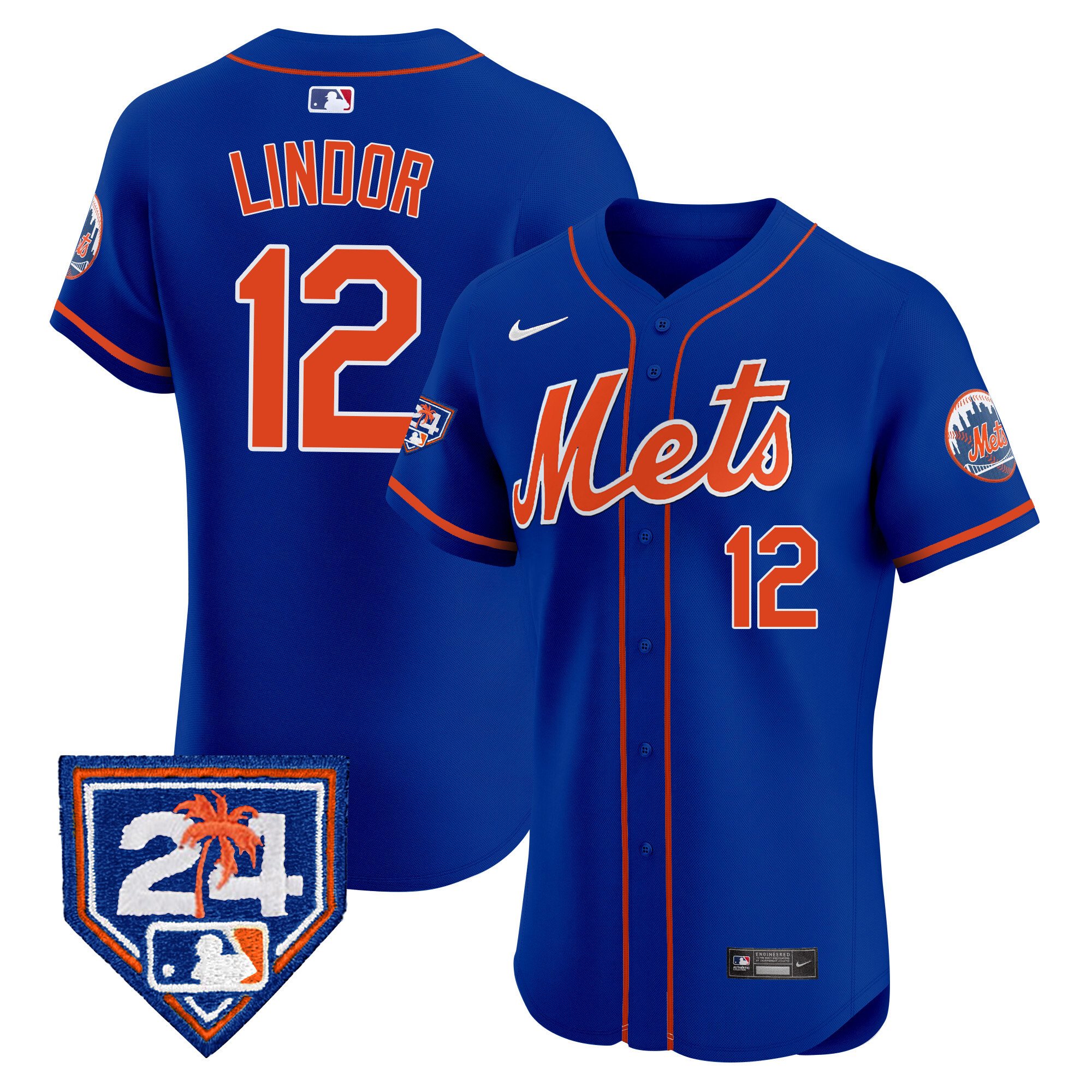 Men's New York Mets 2024 Spring Training Vapor Premier Elite Jersey V2 - All Stitched