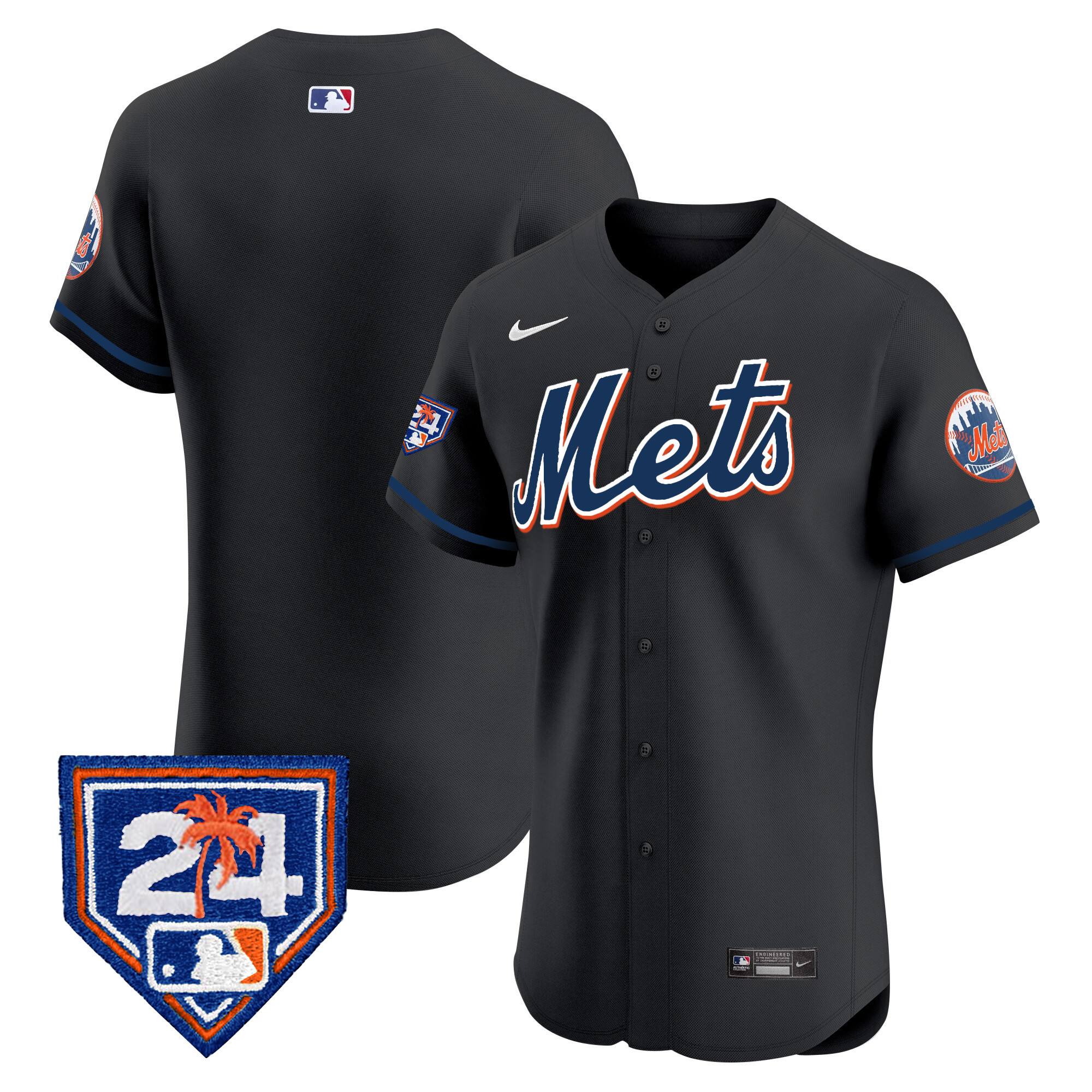 Men's New York Mets 2024 Spring Training Vapor Premier Elite Jersey V2 - All Stitched