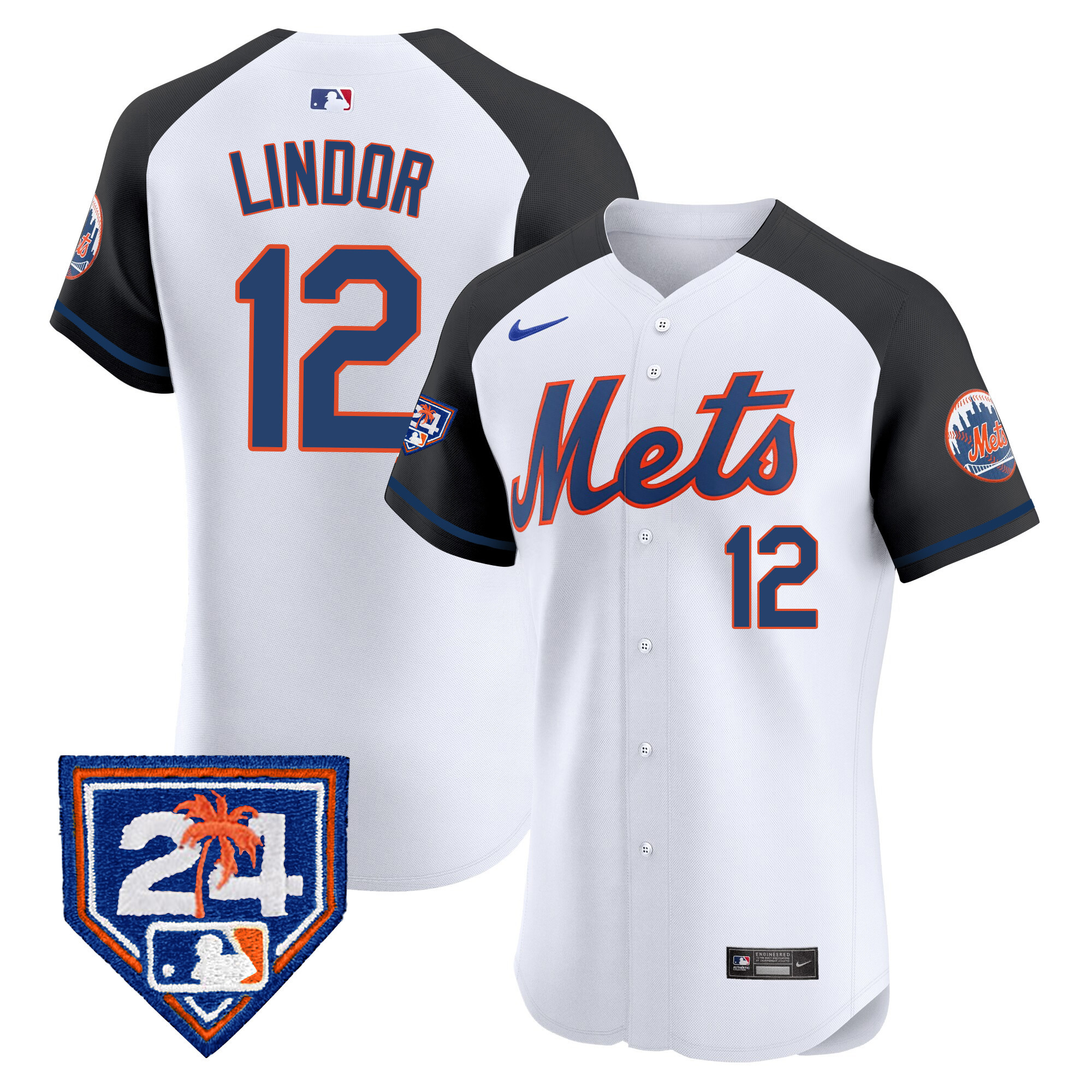 Men's New York Mets 2024 Spring Training Vapor Premier Elite Jersey V2 - All Stitched