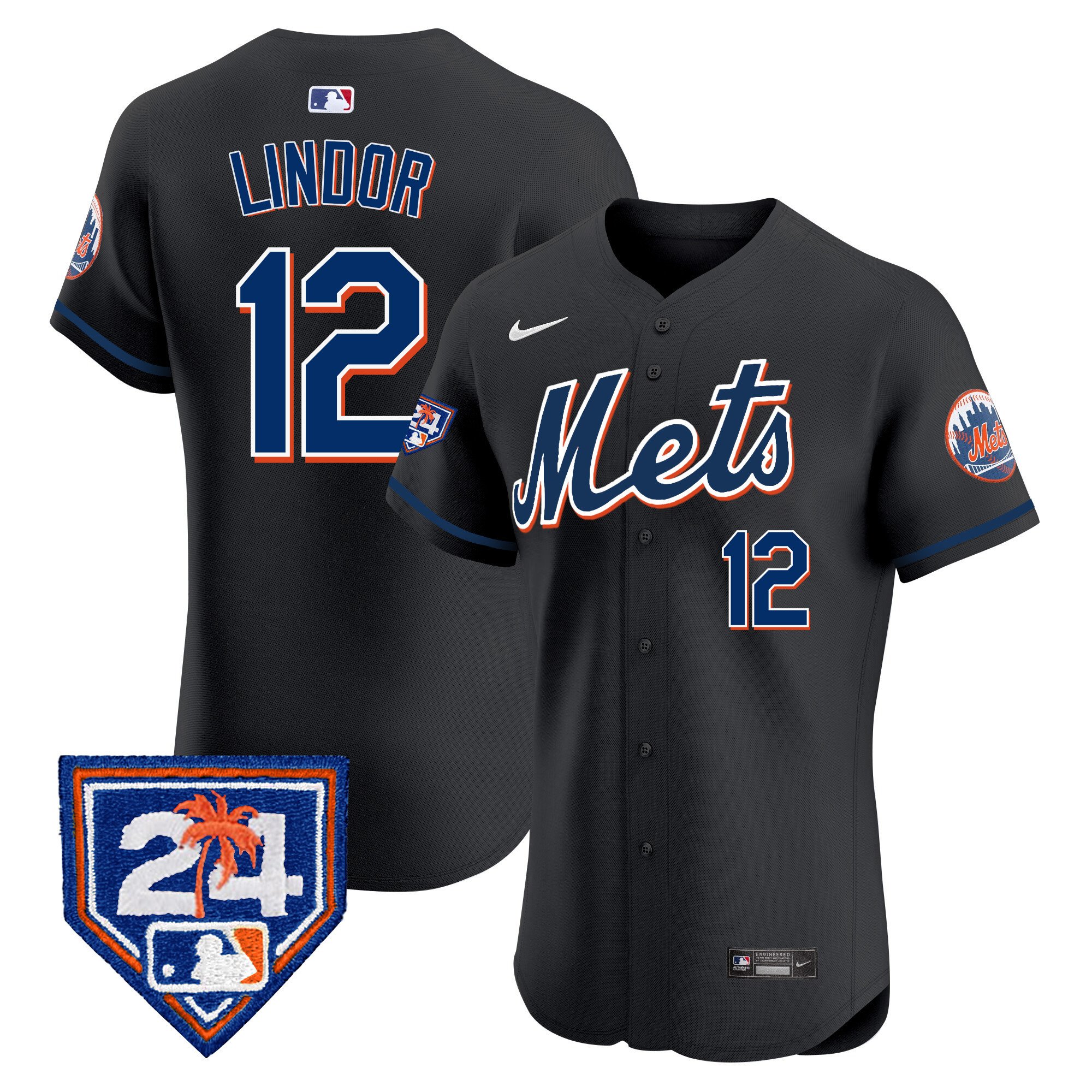 Men's New York Mets 2024 Spring Training Vapor Premier Elite Jersey V2 - All Stitched