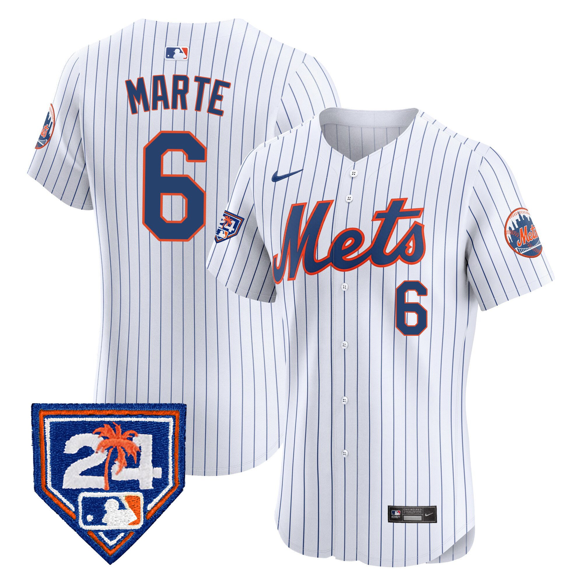Men's New York Mets 2024 Spring Training Vapor Premier Elite Jersey V2 - All Stitched