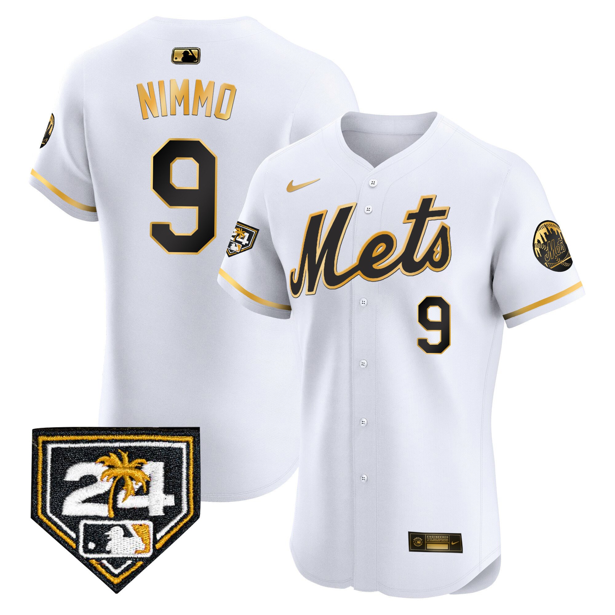 Men's New York Mets 2024 Spring Training Vapor Premier Elite Jersey V2 - All Stitched