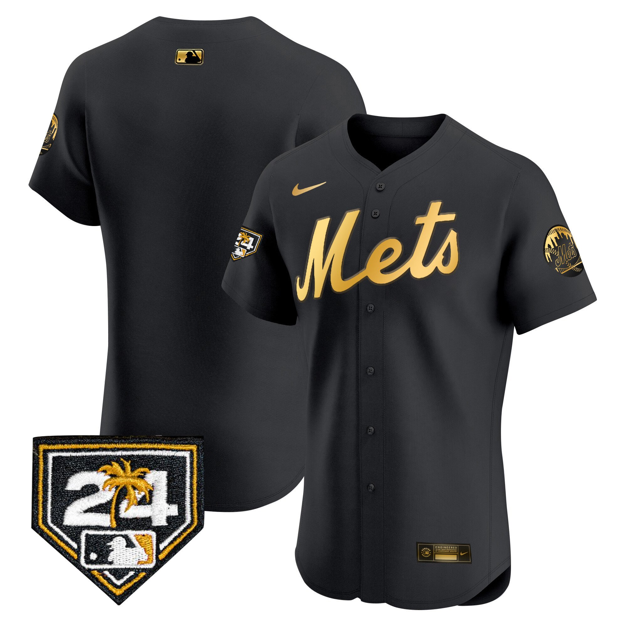 Men's New York Mets 2024 Spring Training Vapor Premier Elite Jersey V2 - All Stitched
